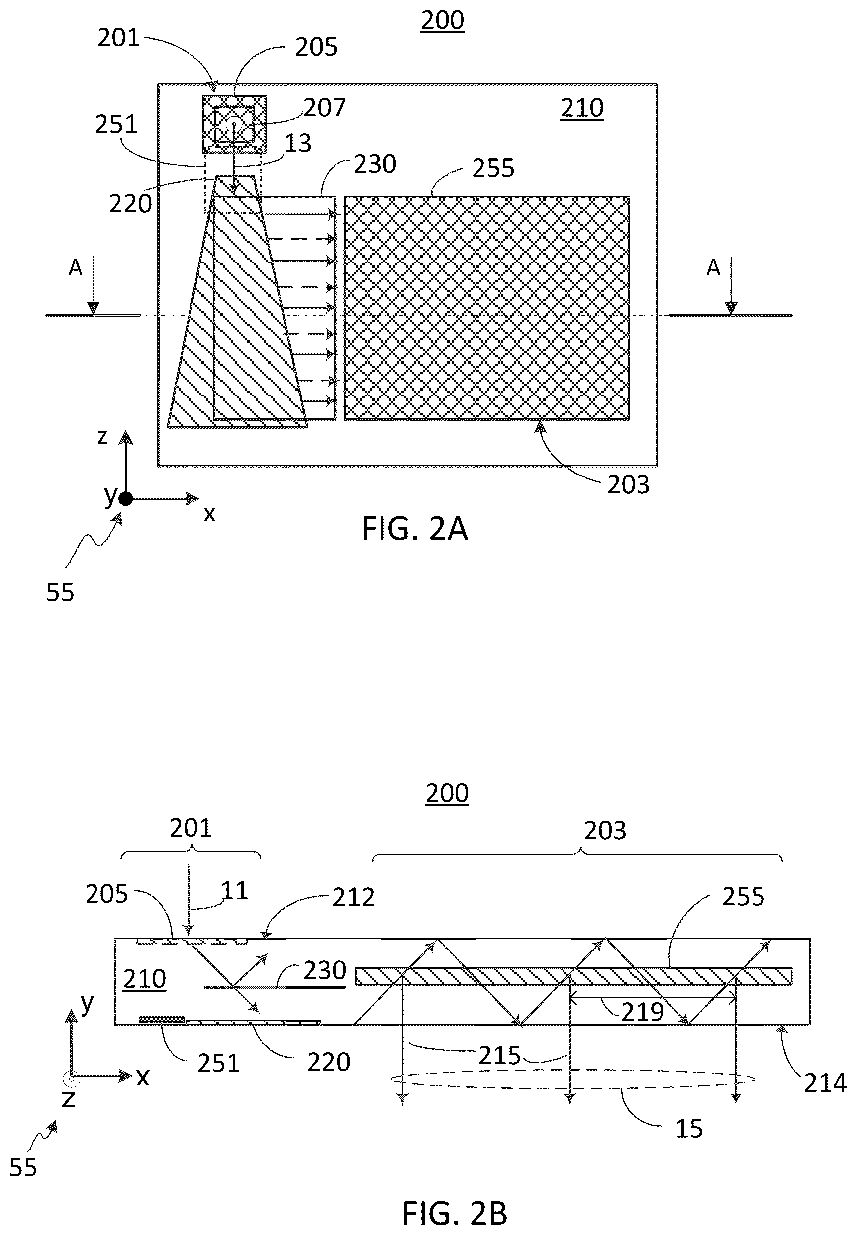 Patent US12099190 Figure 3 – Waveguide with polarization volume hologram grating