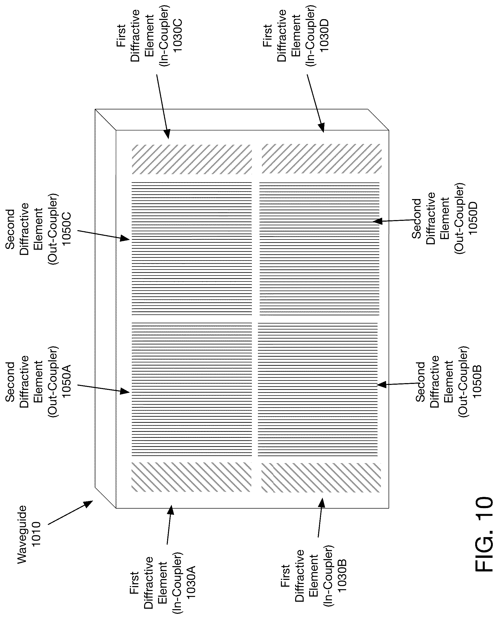 Patent US12099198 Figure 12 – Waveguide illumination of a spatial light modulator