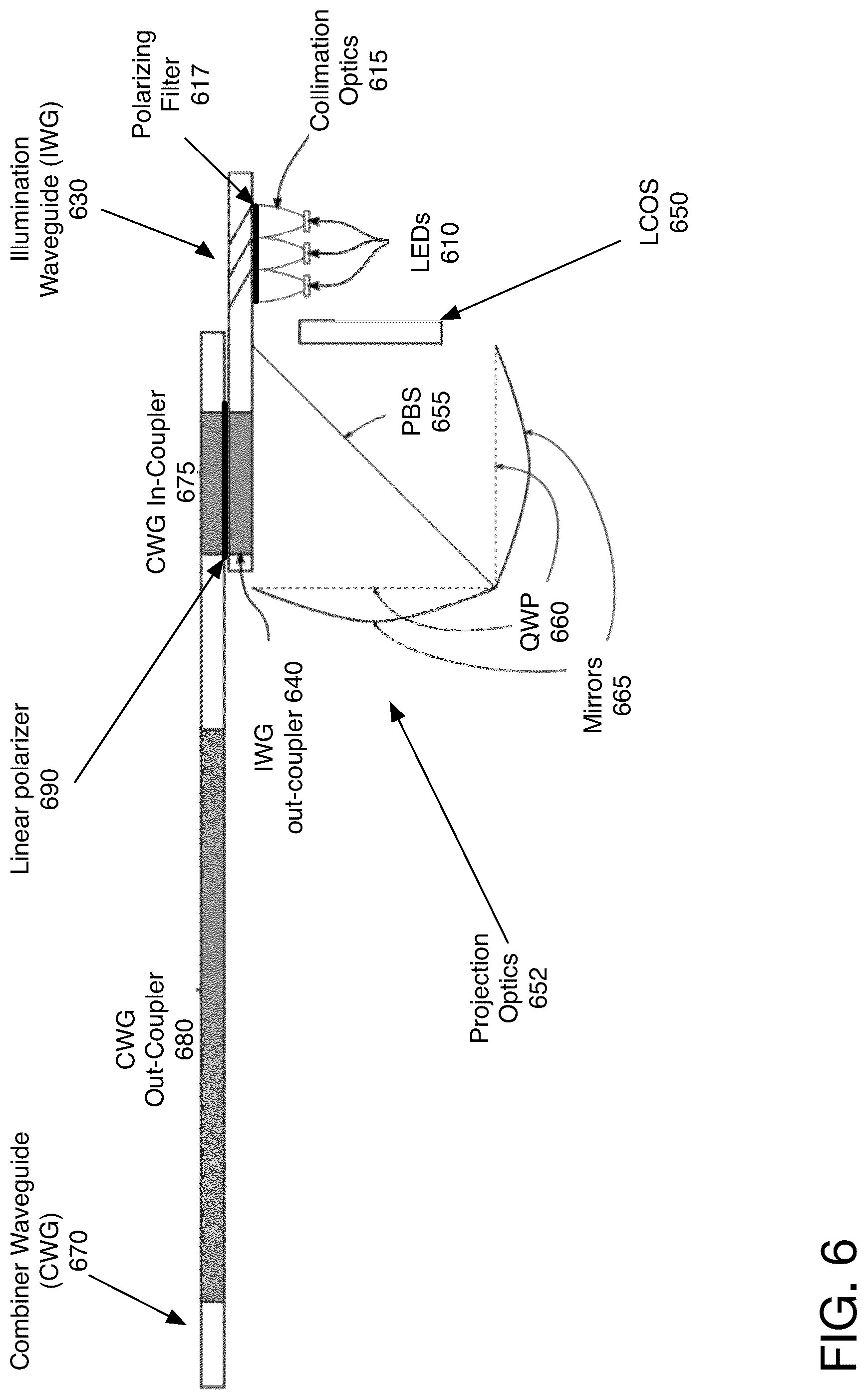 Patent US12099199 Figure 7 – Architecture to illuminate a display panel