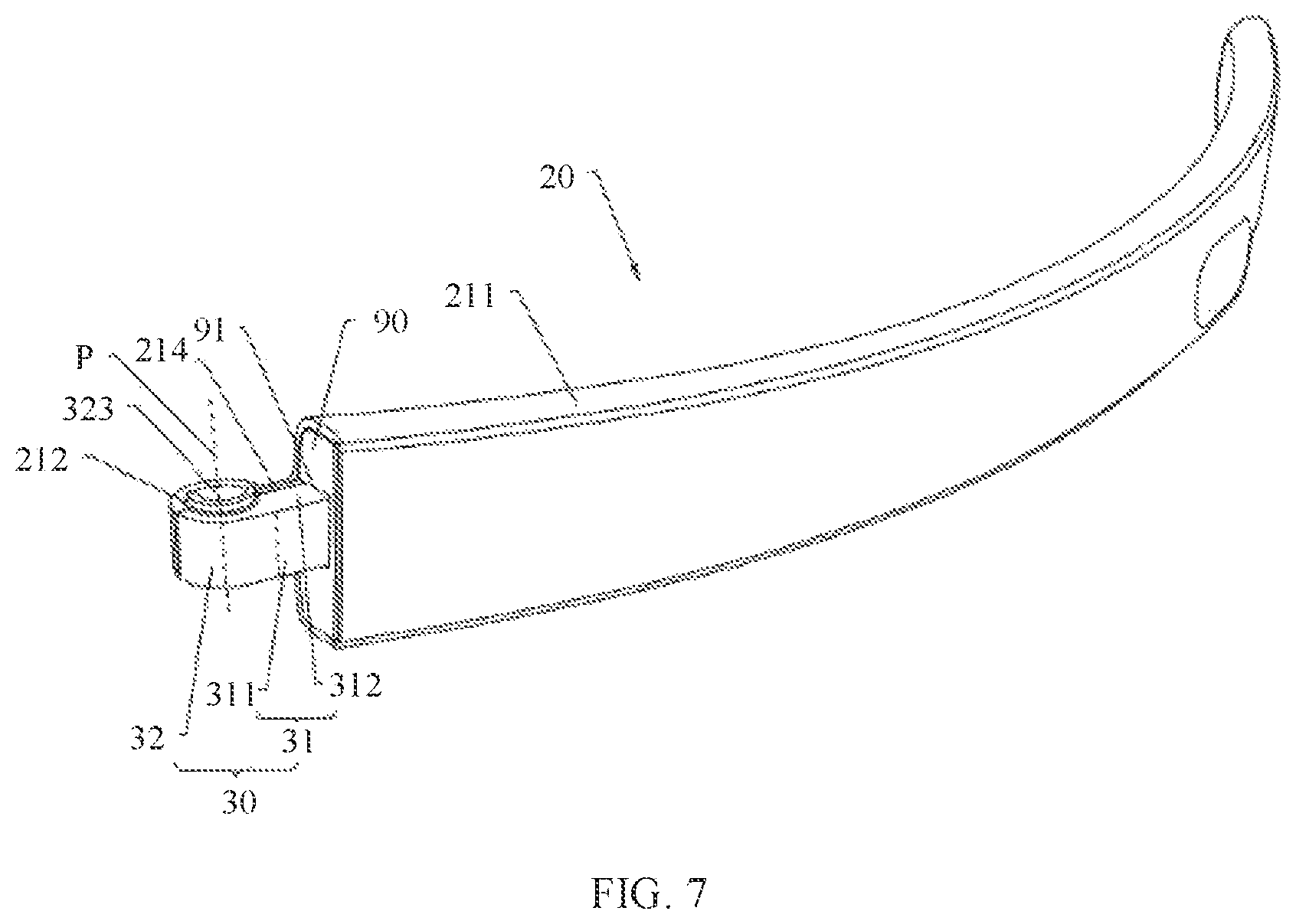 Patent US12099202 Figure 6 – Electronic device, apparatus, and method for protecting a conducting wire and assembly of a head-mounted display
