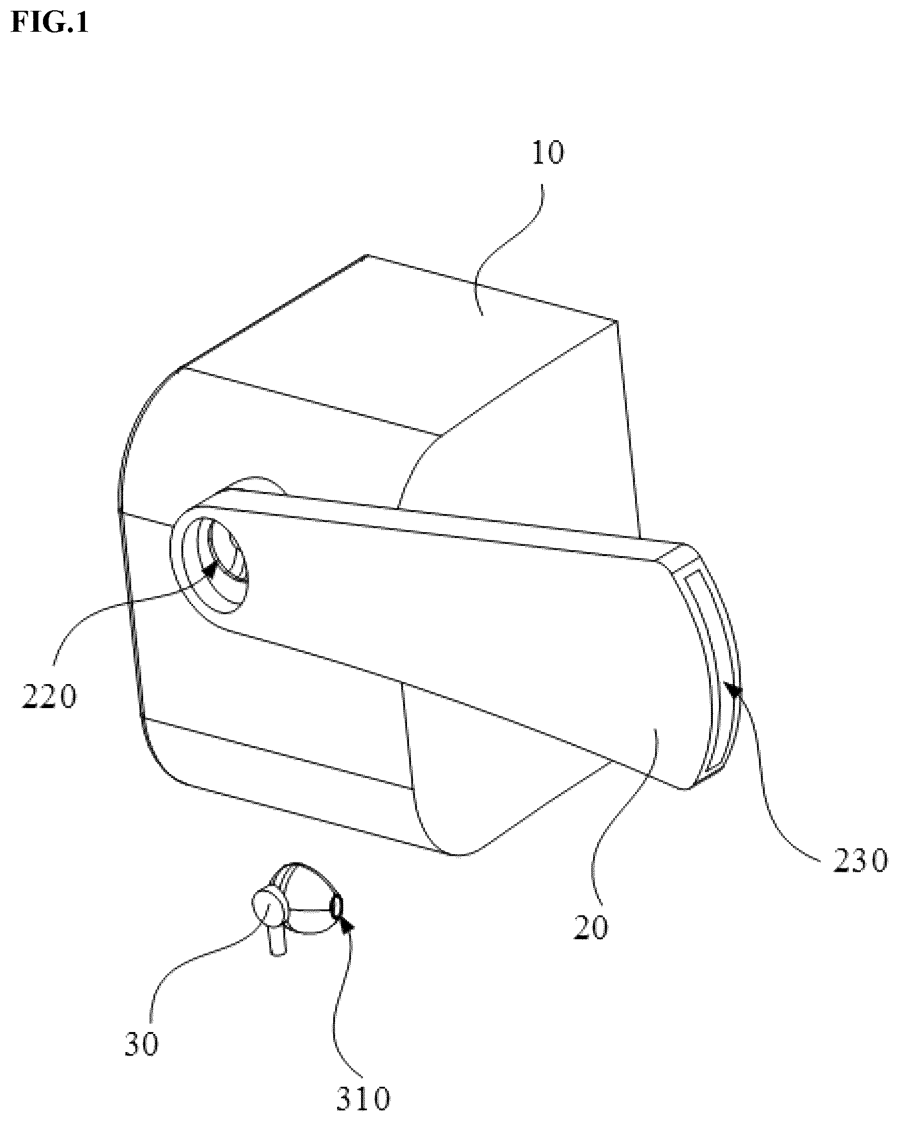 Patent US12099203 Figure 1 – Head mounted display device and head mounted display assembly