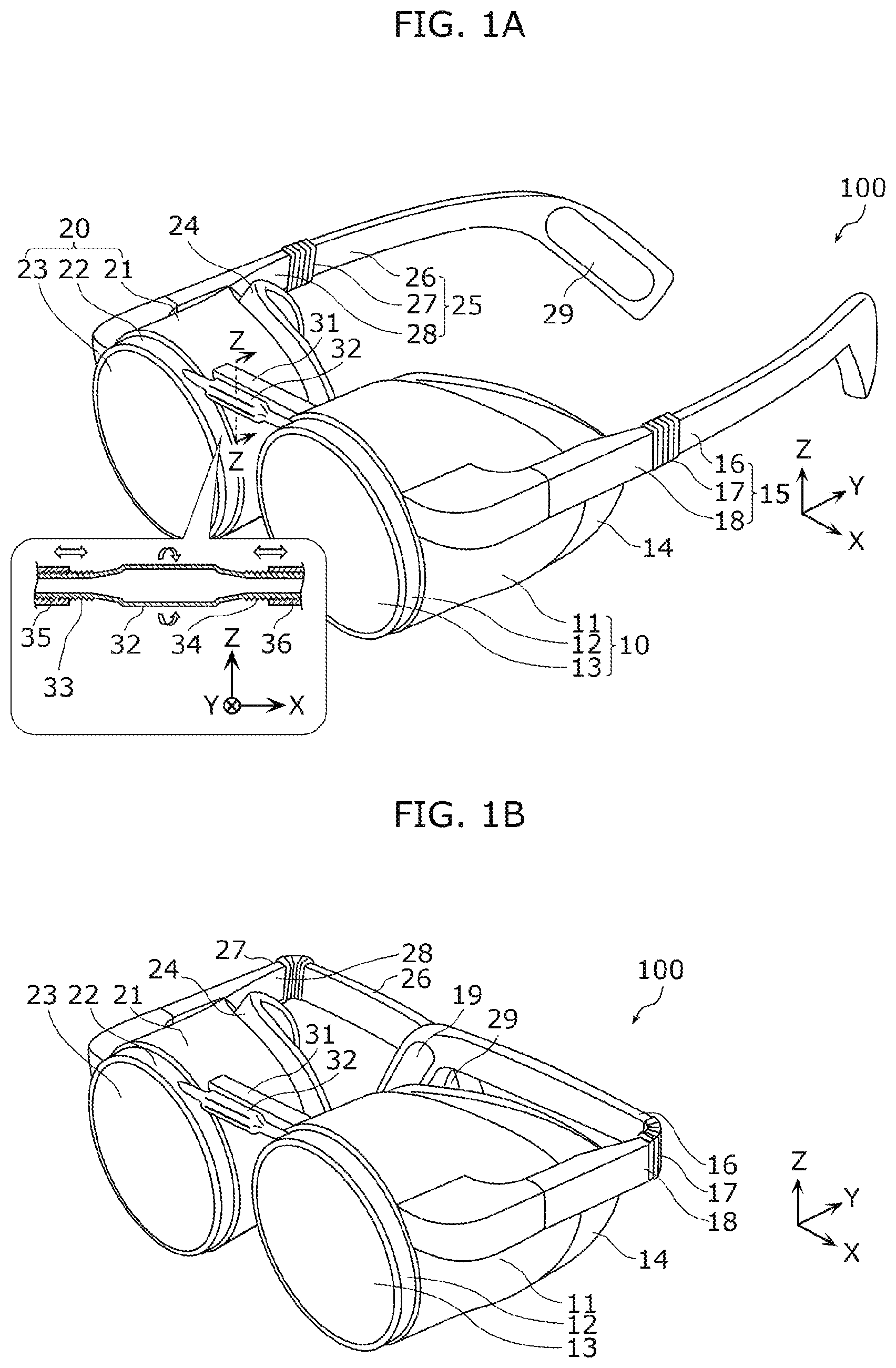 Patent US12099205 Figure 1 – Display device