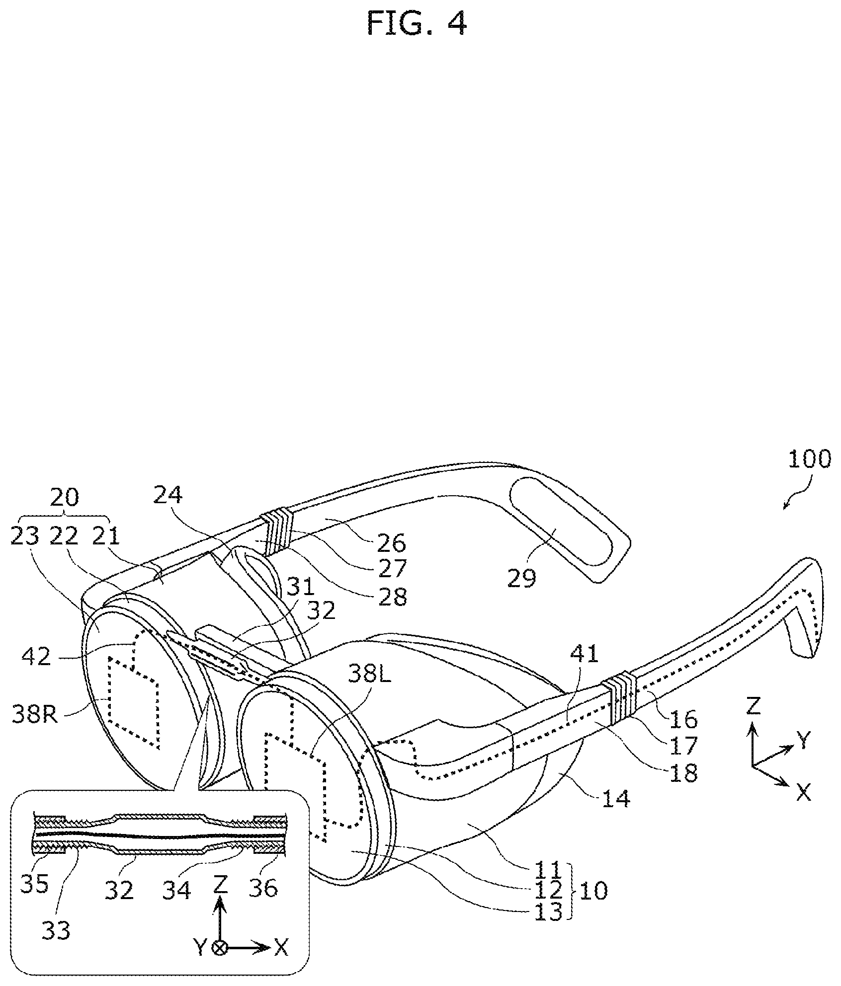 Patent US12099205 Figure 4 – Display device