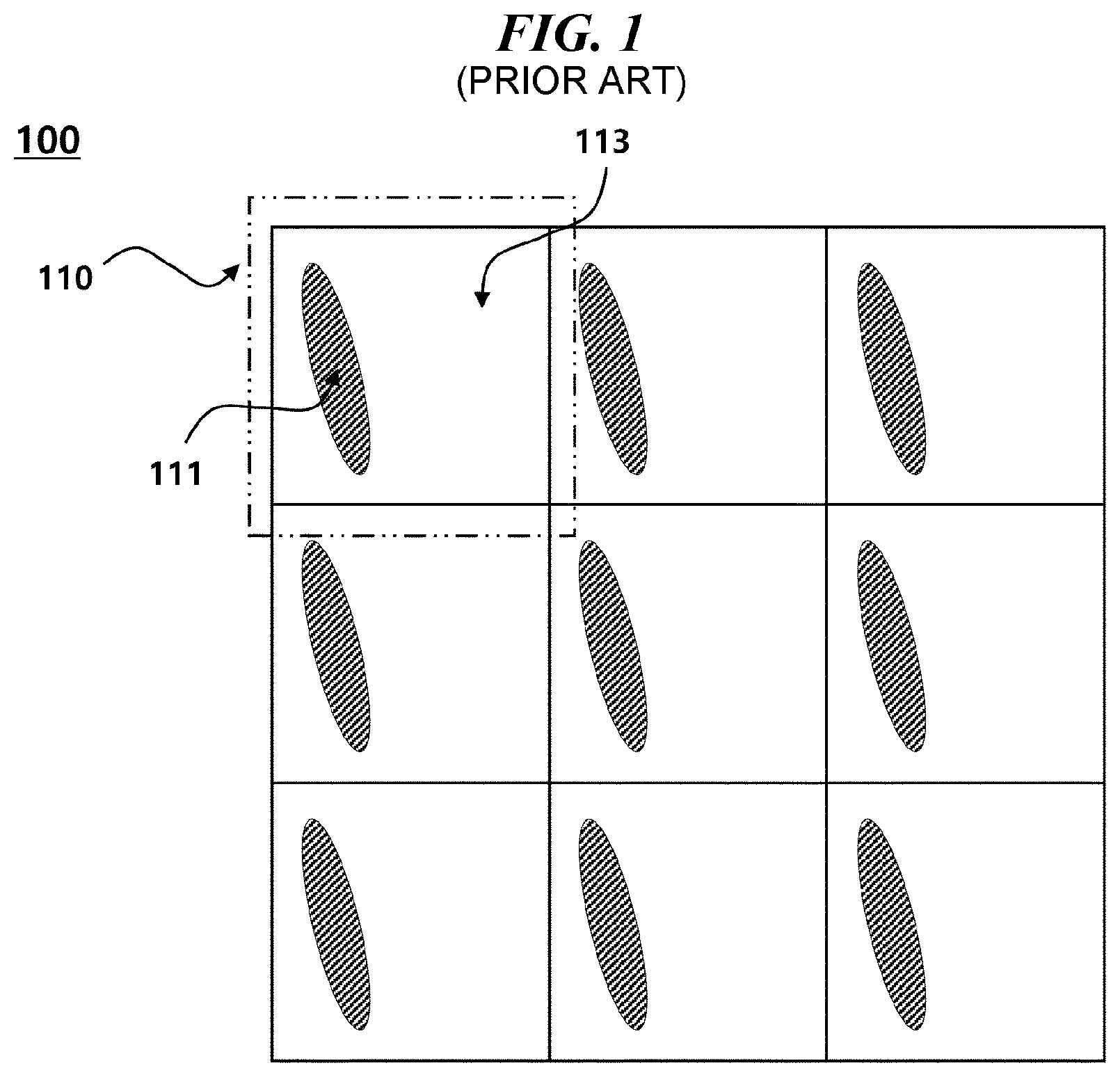 Patent US12099211 Figure 1 – Microlens array having random patterns and method for manufacturing same