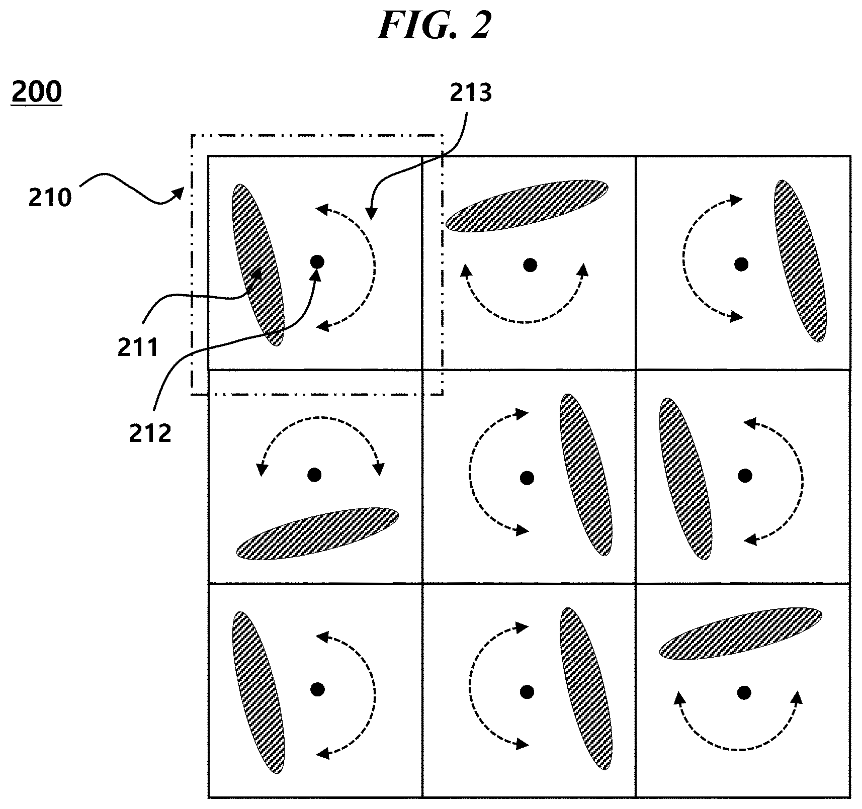 Patent US12099211 Figure 2 – Microlens array having random patterns and method for manufacturing same