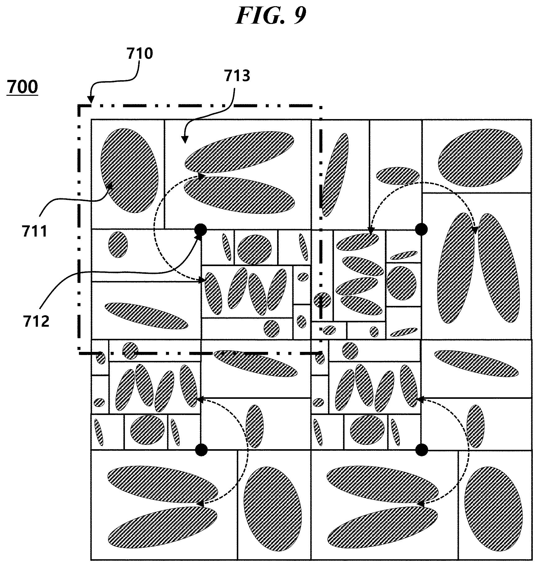 Patent US12099211 Figure 9 – Microlens array having random patterns and method for manufacturing same