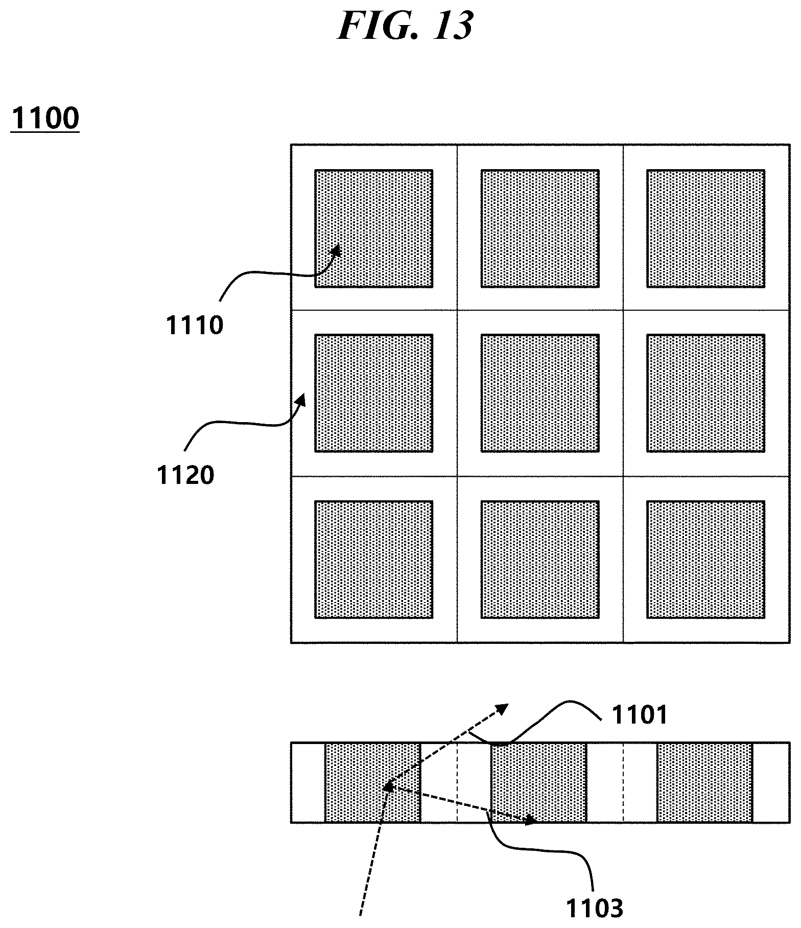 Patent US12099211 Figure 13 – Microlens array having random patterns and method for manufacturing same