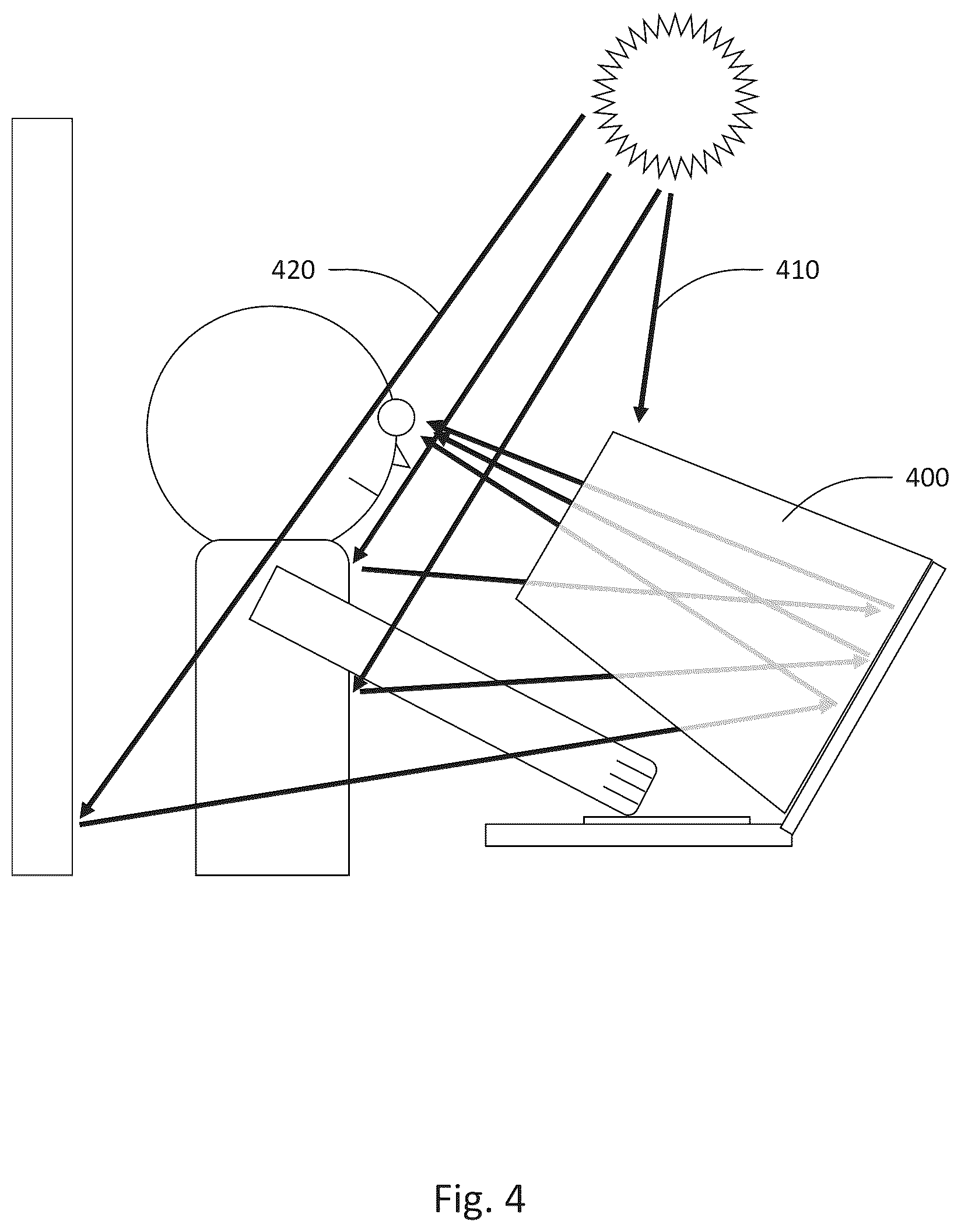 Patent US12099213 Figure 4 – Device to reduce ambient light reflection