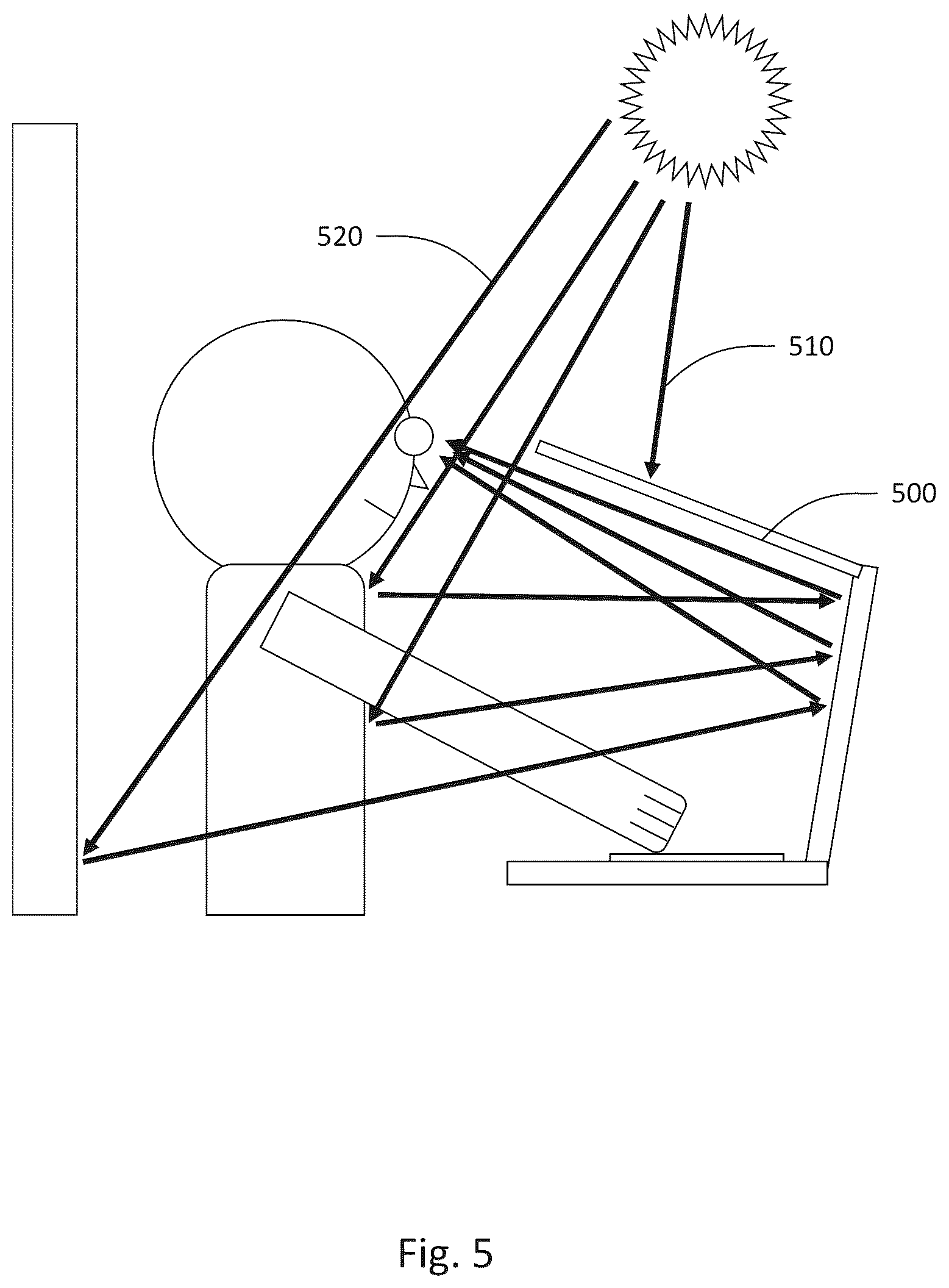 Patent US12099213 Figure 5 – Device to reduce ambient light reflection