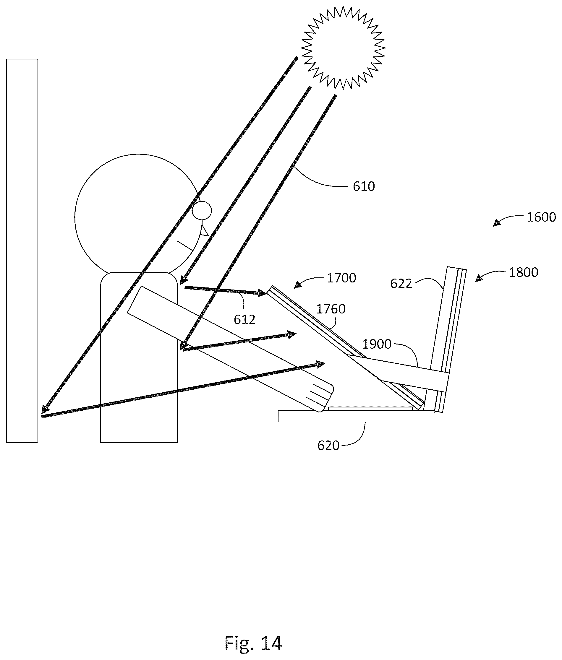 Patent US12099213 Figure 14 – Device to reduce ambient light reflection