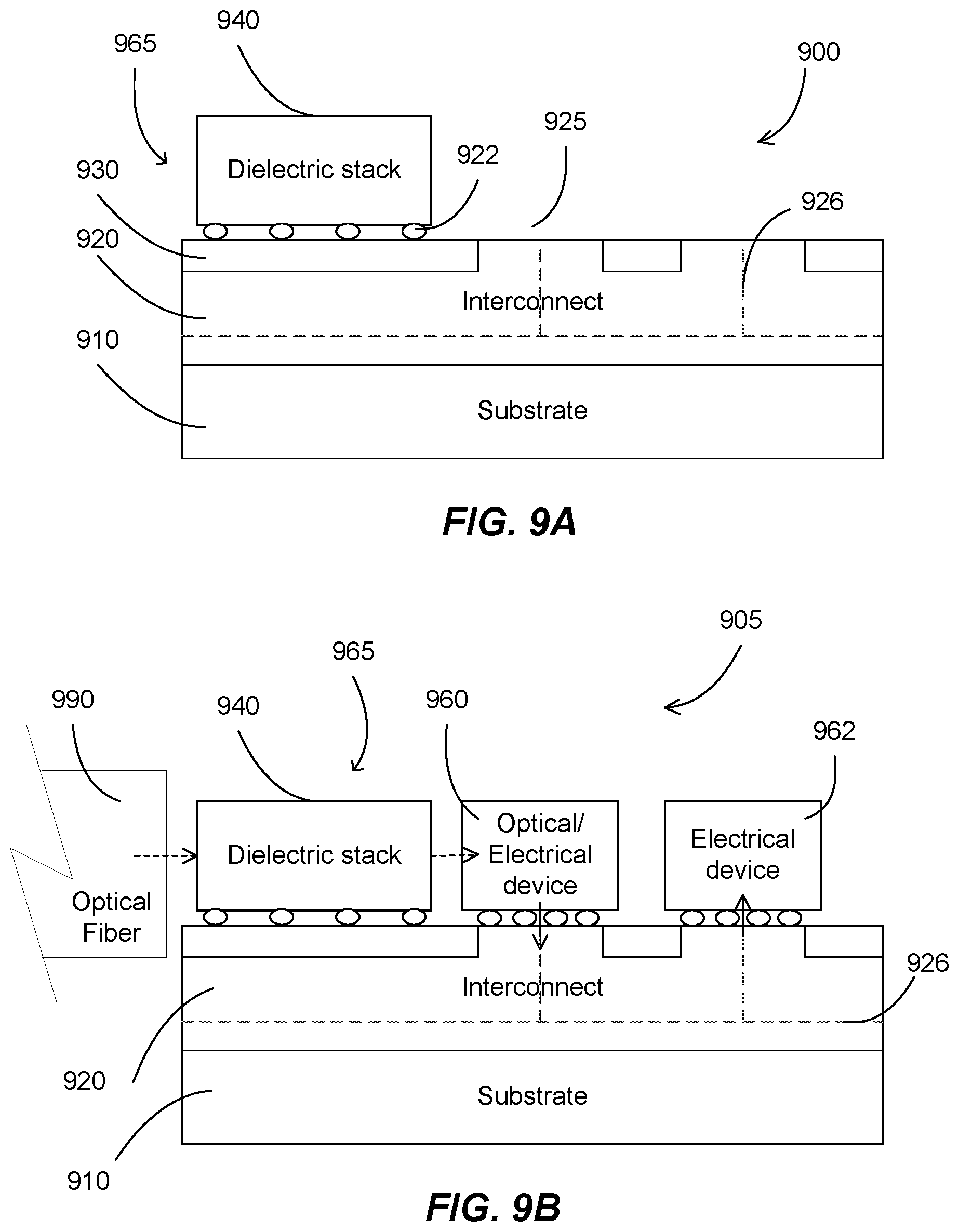 Patent US12099236 Figure 9 – Optical dielectric waveguide subassembly structures