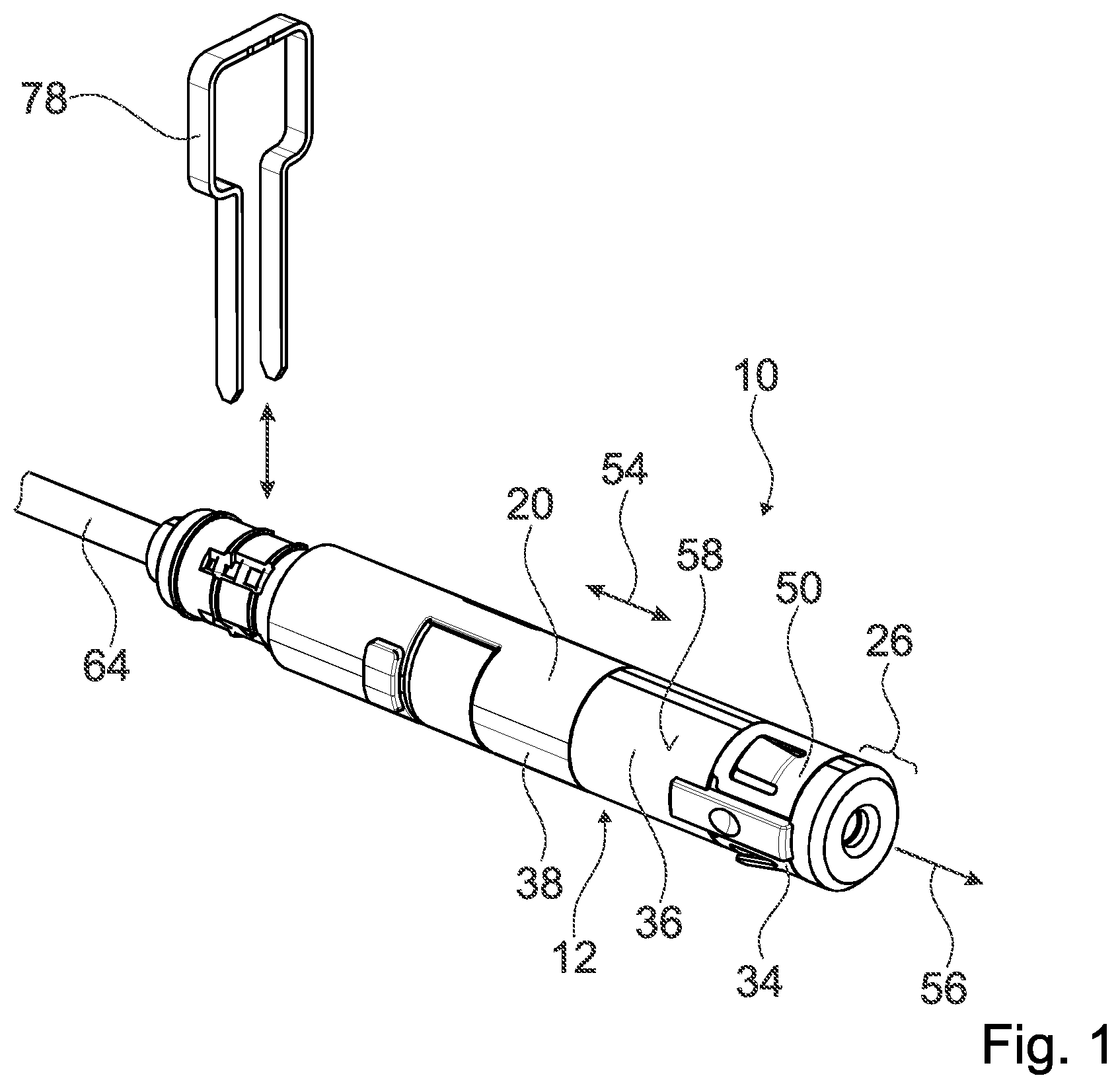 Patent US12099242 Figure 1 – Connector device, connector and connection cable
