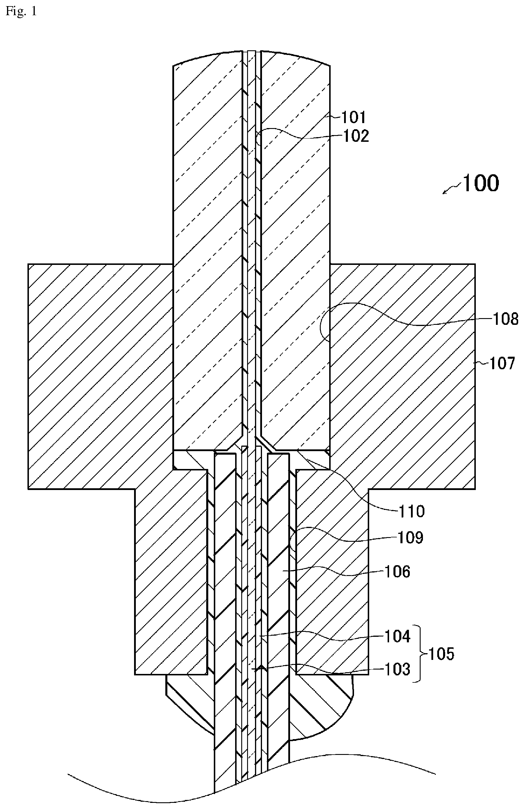 Patent US12099243 Figure 1 – Optical connector and optical connection structure