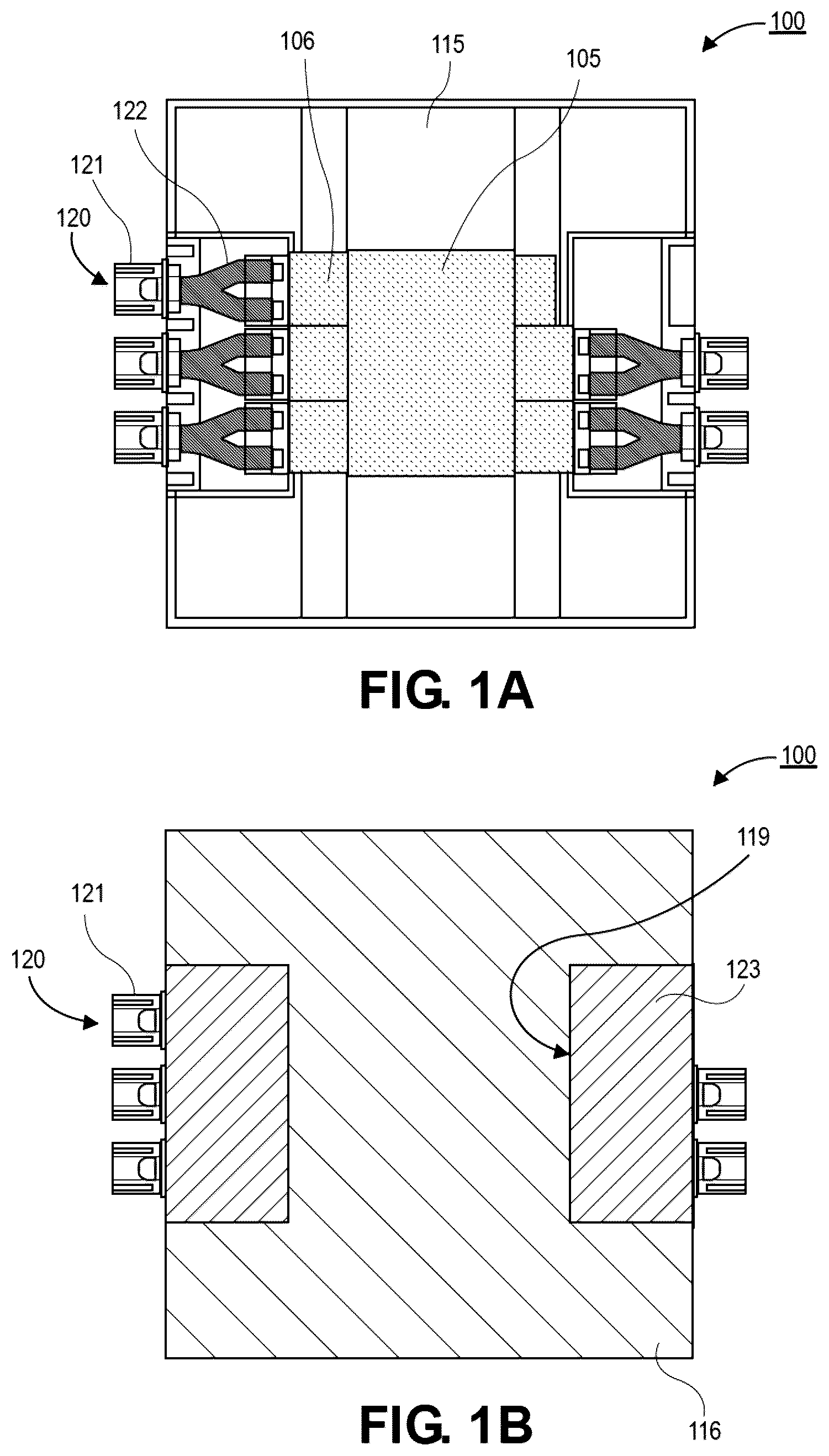 Patent US12099245 Figure 1 – Completely encapsulated optical multi chip package