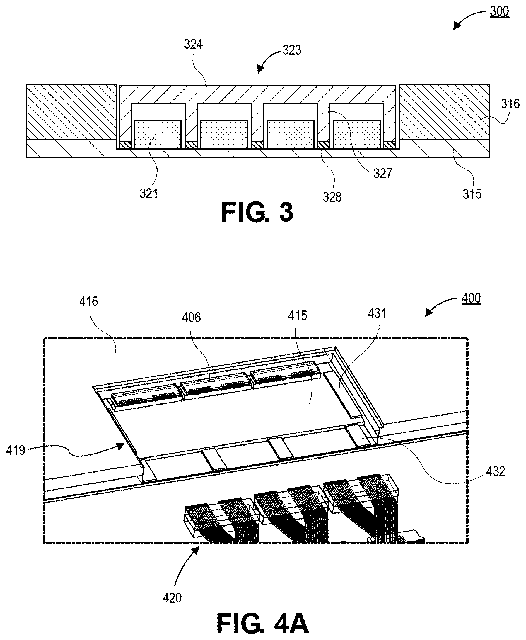 Patent US12099245 Figure 3 – Completely encapsulated optical multi chip package