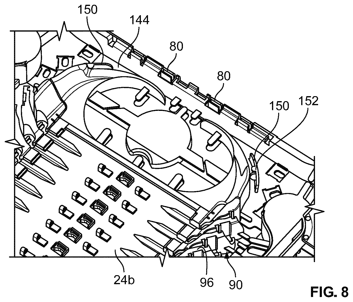 Patent US12099246 Figure 8 – Telecommunications distribution elements