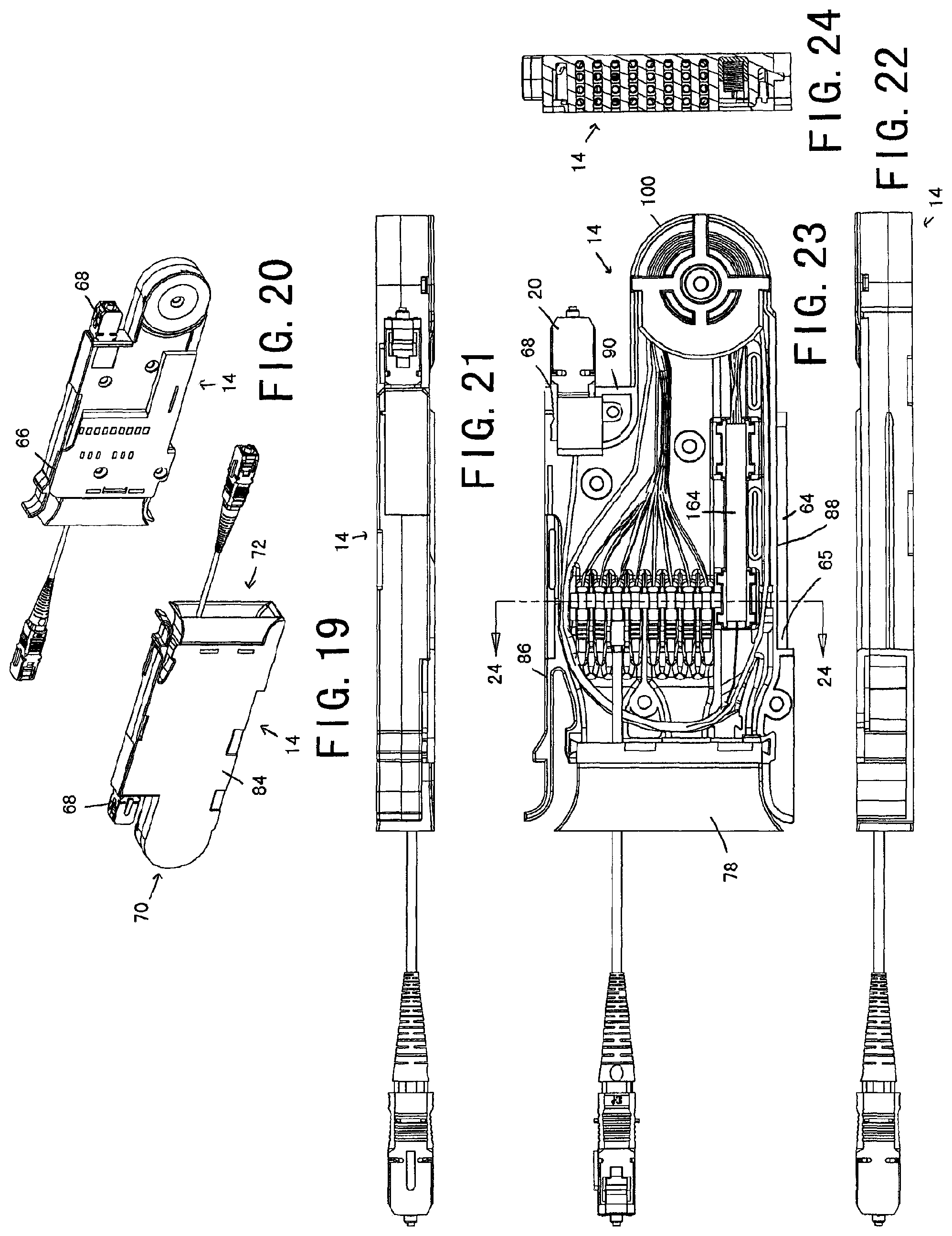 Patent US12099247 Figure 6 – Fiber optic module and chassis