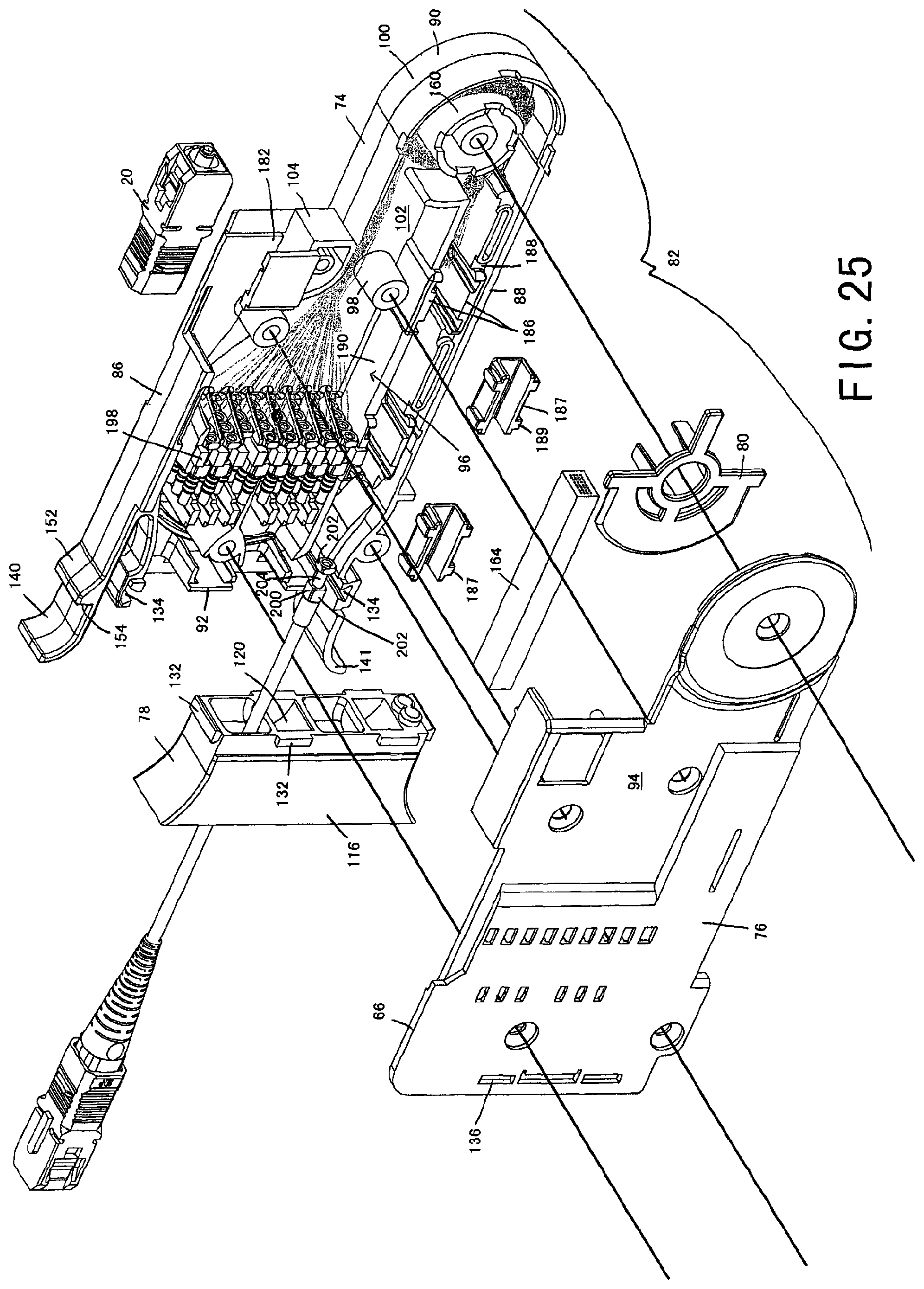Patent US12099247 Figure 7 – Fiber optic module and chassis