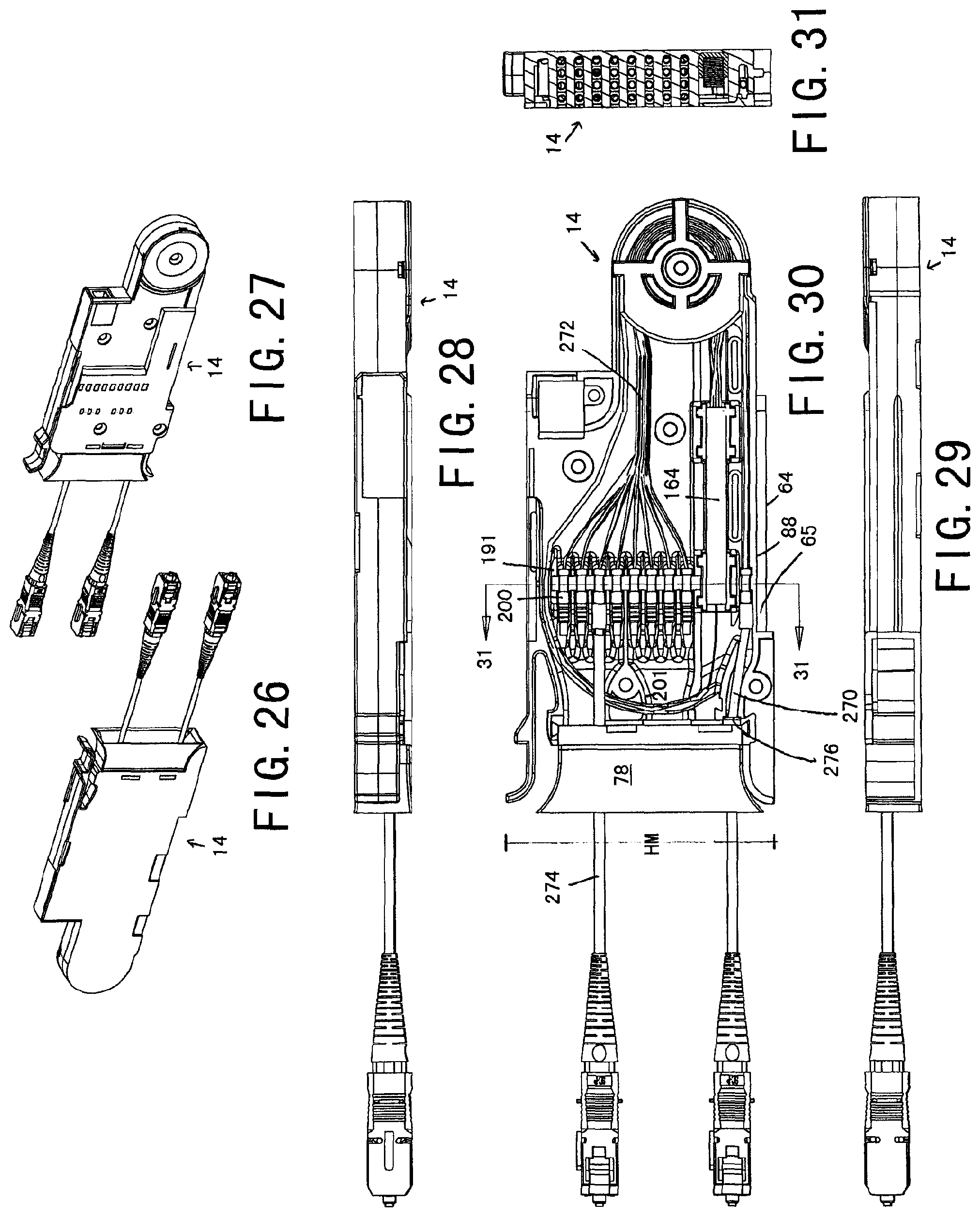 Patent US12099247 Figure 8 – Fiber optic module and chassis