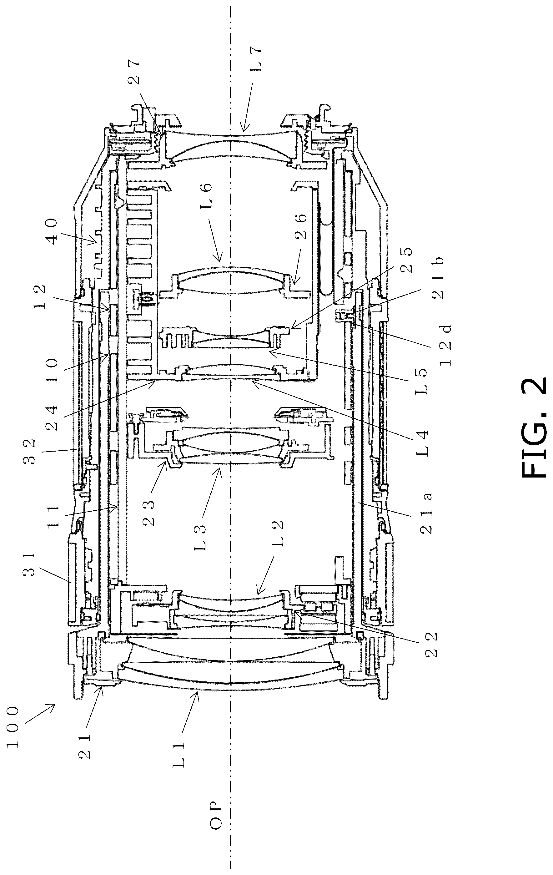 Patent US12099249 Figure 2 – Lens support mechanism, and lens barrel and camera provided with the lens support mechanism