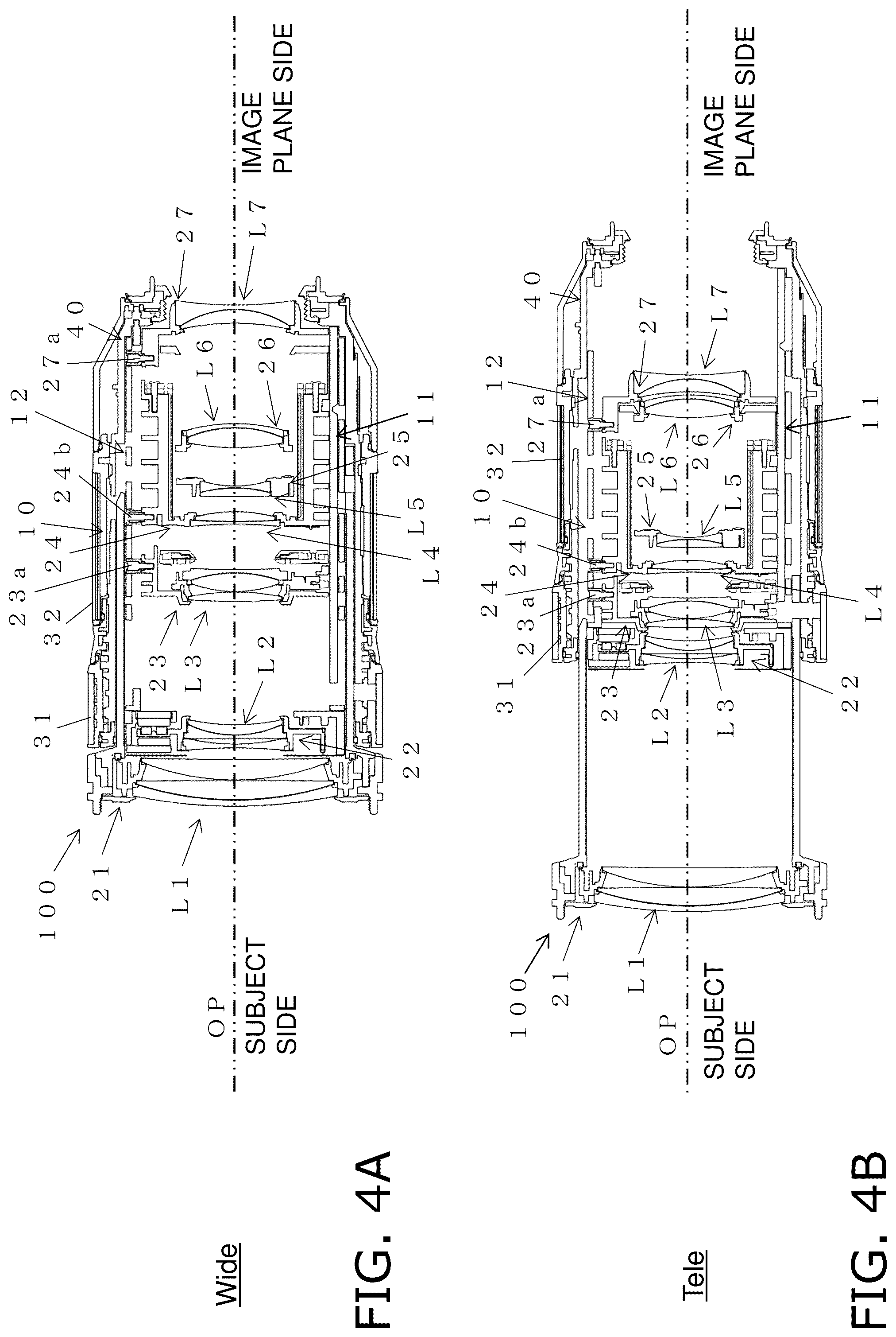 Patent US12099249 Figure 4 – Lens support mechanism, and lens barrel and camera provided with the lens support mechanism
