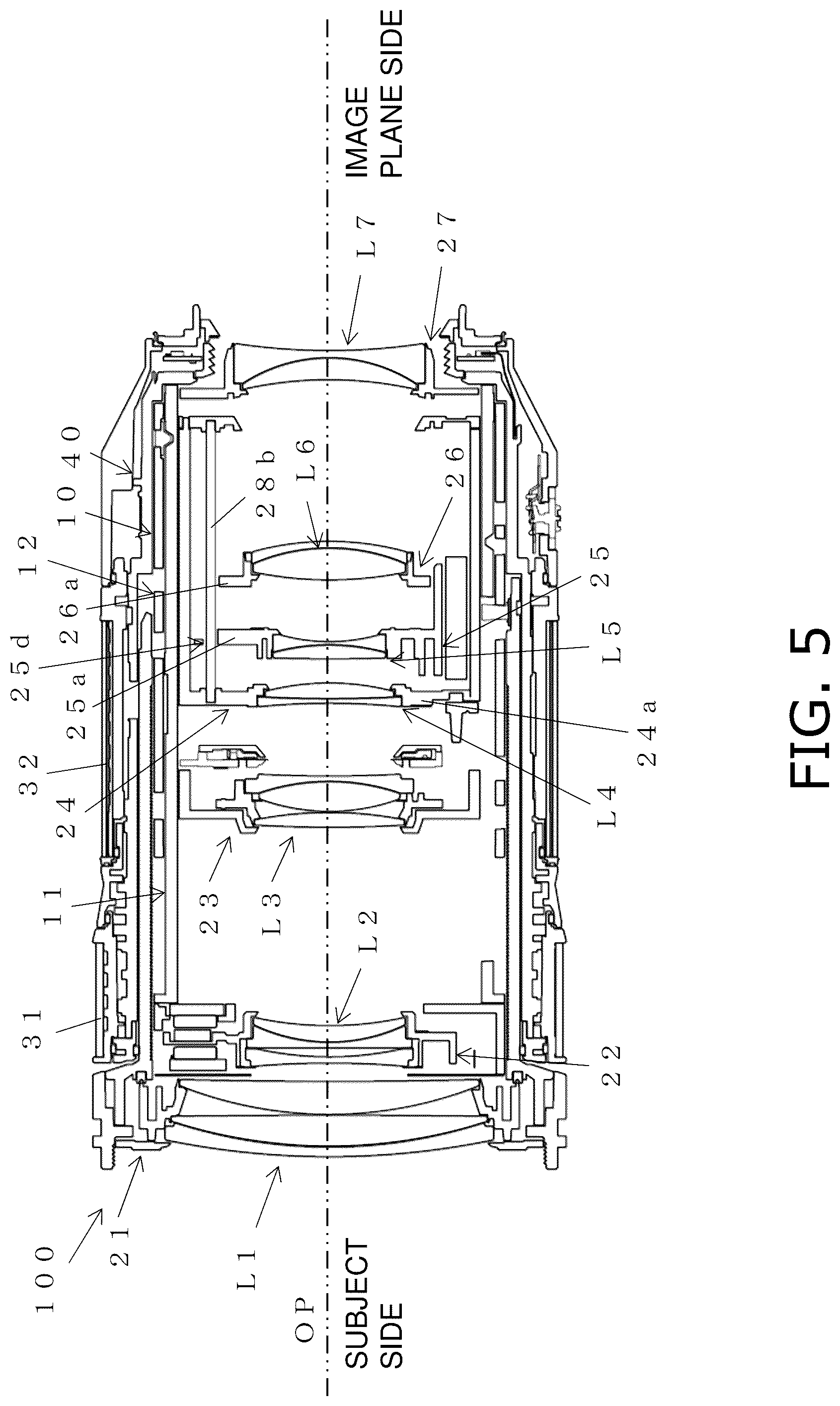 Patent US12099249 Figure 5 – Lens support mechanism, and lens barrel and camera provided with the lens support mechanism