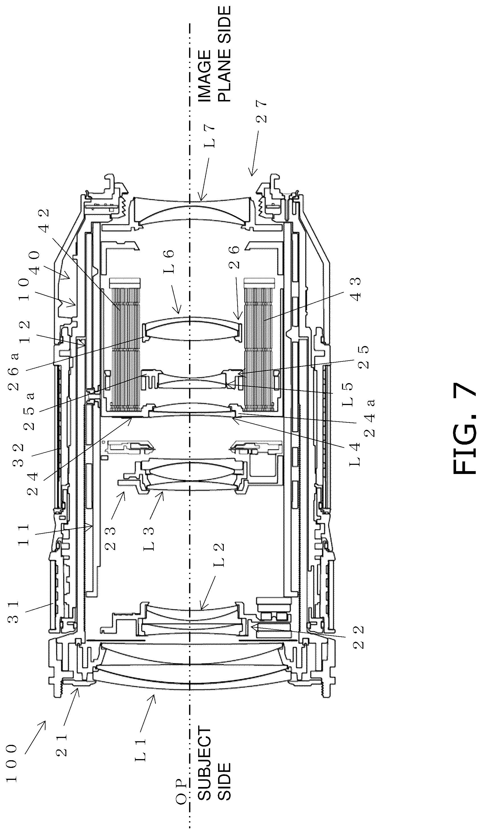 Patent US12099249 Figure 7 – Lens support mechanism, and lens barrel and camera provided with the lens support mechanism