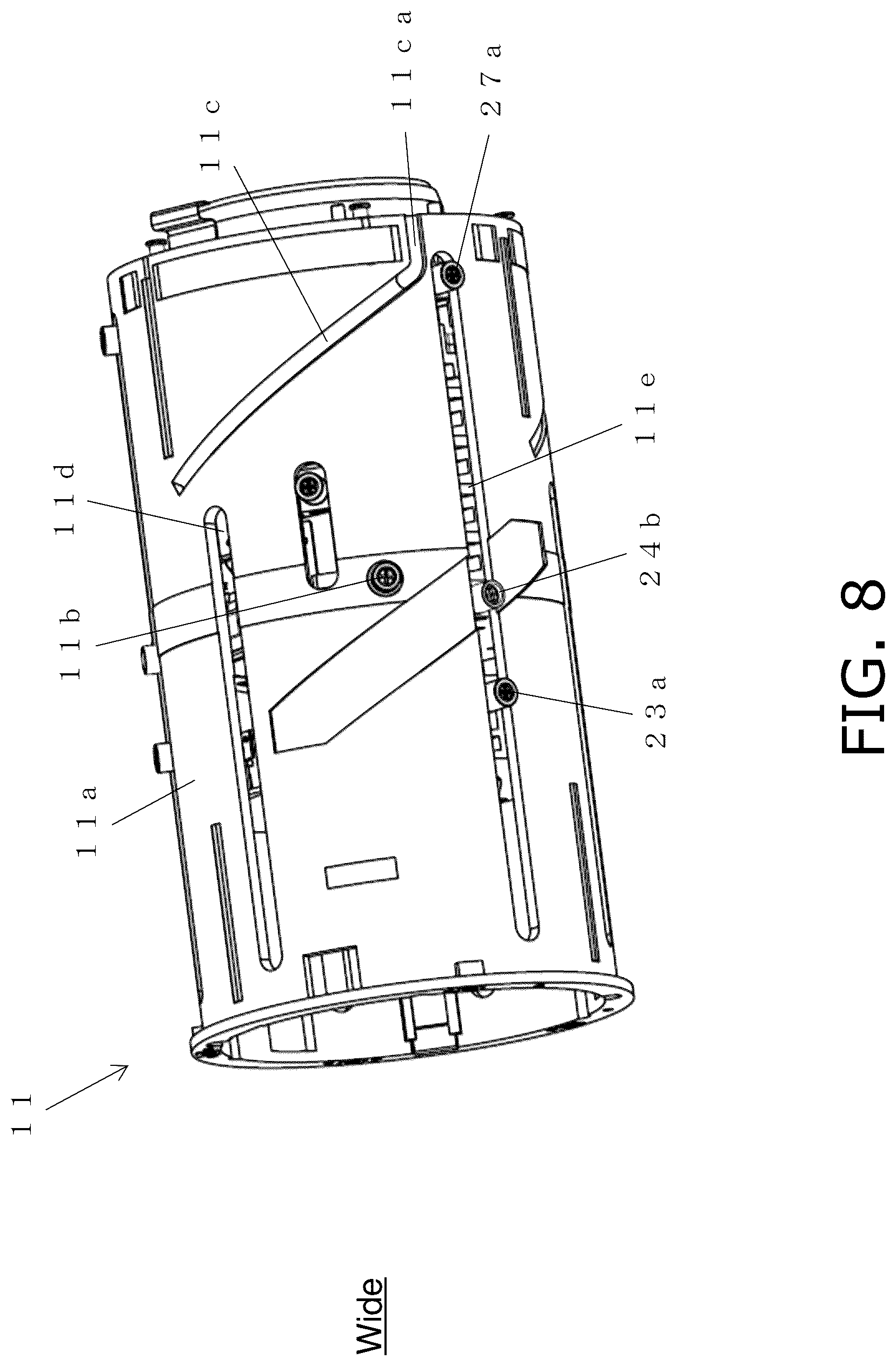 Patent US12099249 Figure 8 – Lens support mechanism, and lens barrel and camera provided with the lens support mechanism