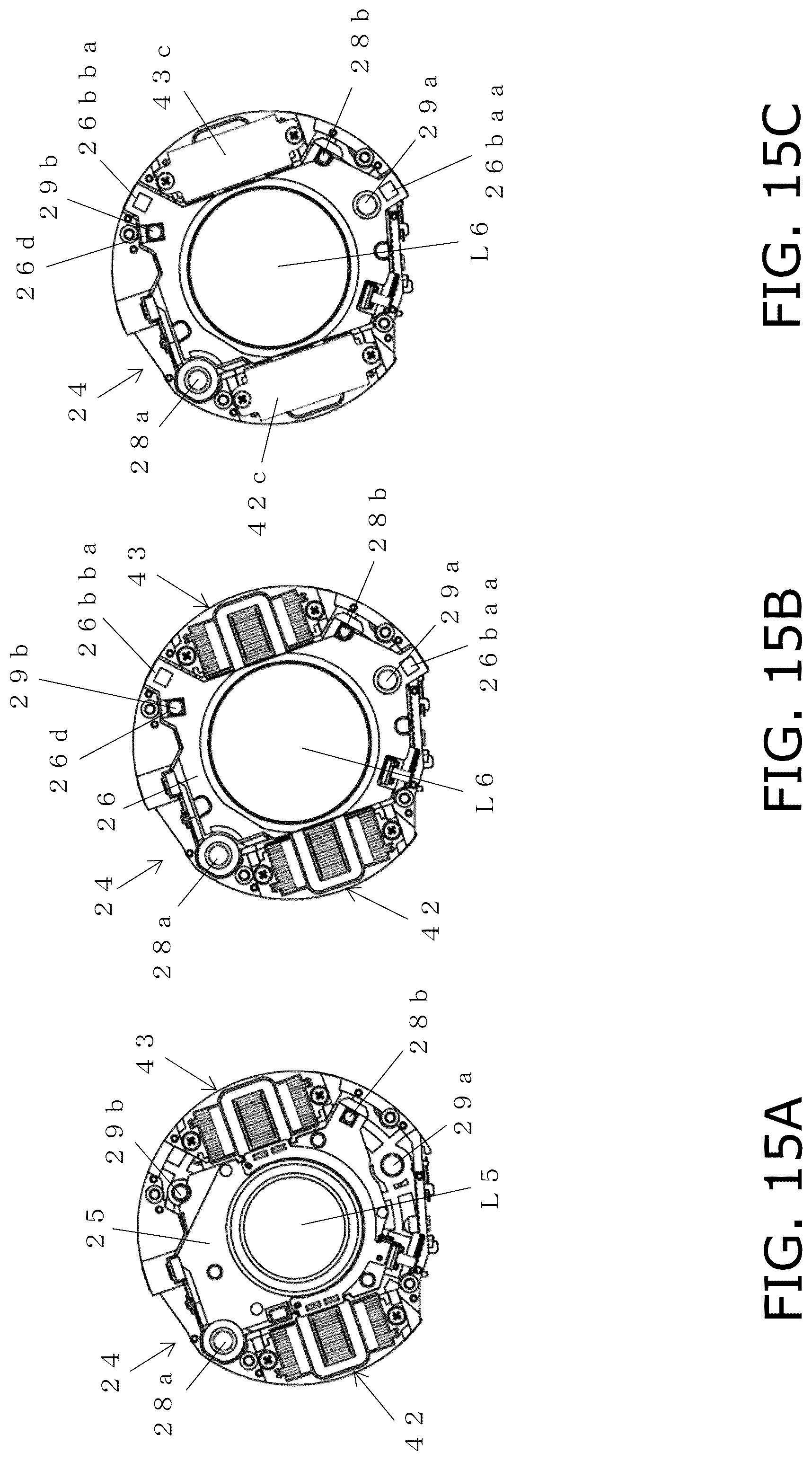 Patent US12099249 Figure 15 – Lens support mechanism, and lens barrel and camera provided with the lens support mechanism