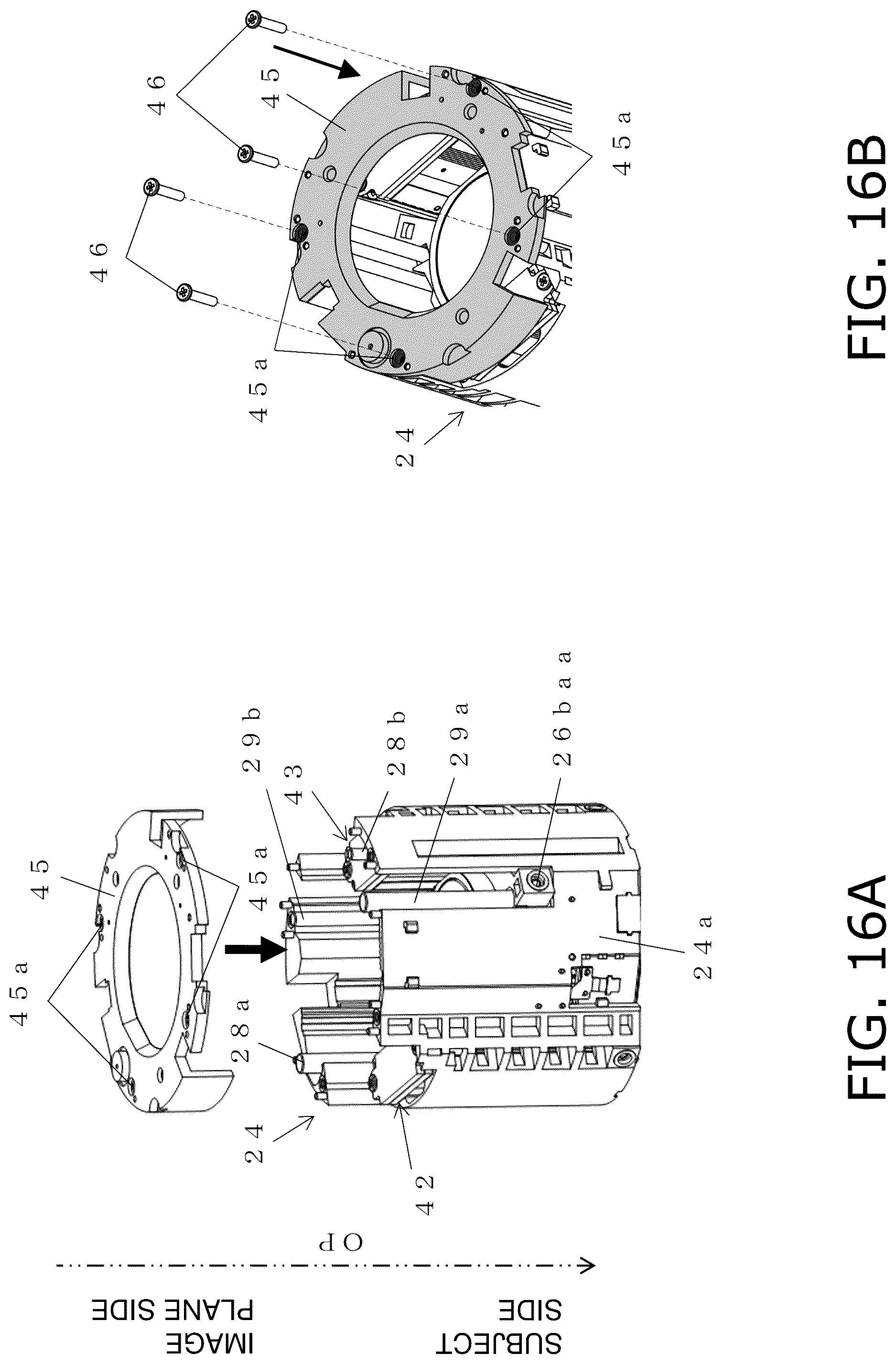 Patent US12099249 Figure 16 – Lens support mechanism, and lens barrel and camera provided with the lens support mechanism