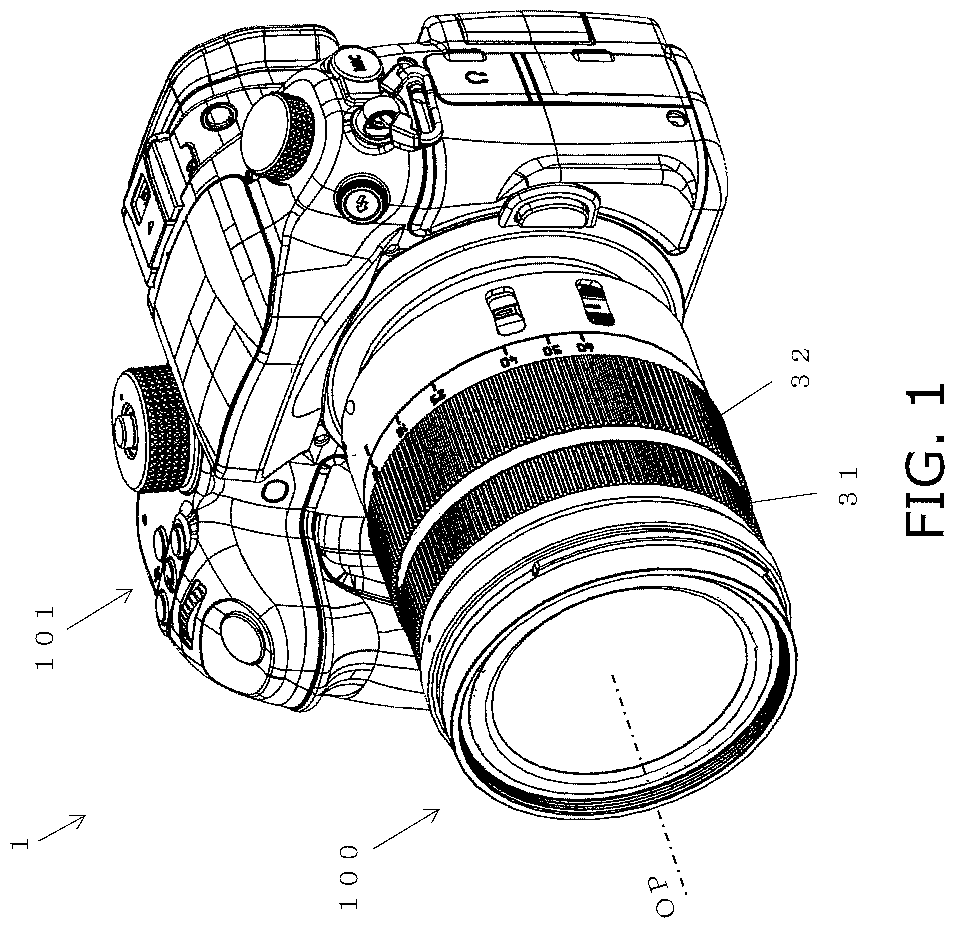 Patent US12099254 Figure 1 – Lens barrel and camera equipped with same