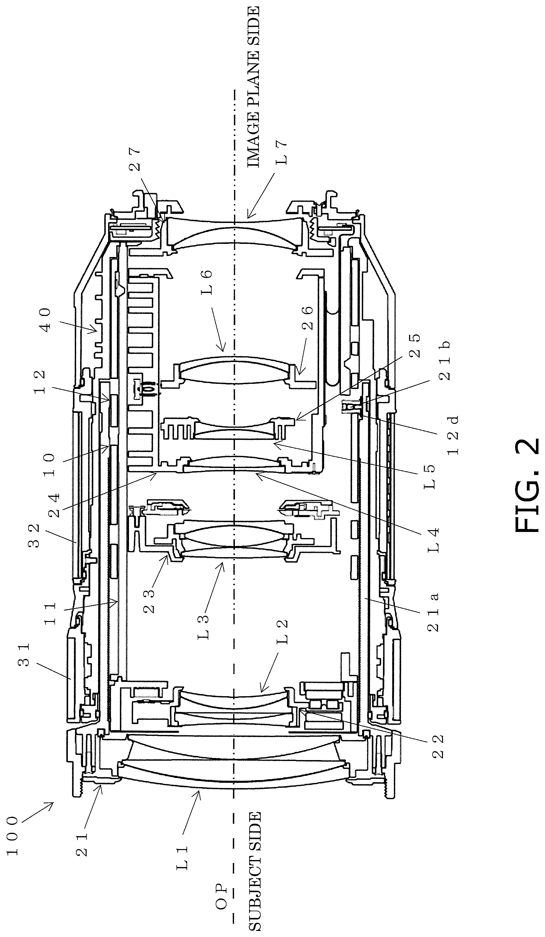Patent US12099254 Figure 2 – Lens barrel and camera equipped with same