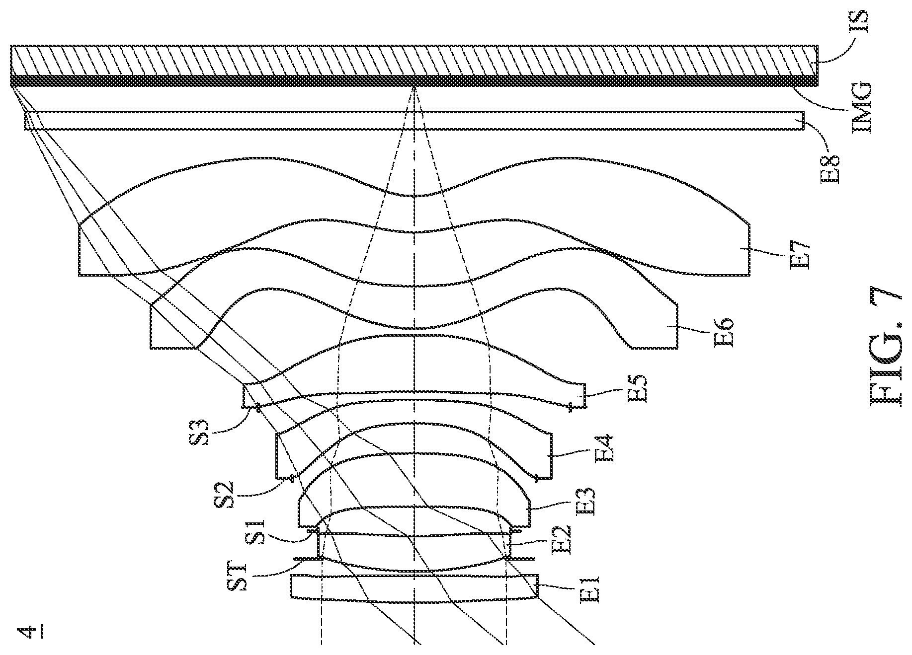 Patent US12099257 Figure 7 – Optical photographing system, image capturing unit and electronic device