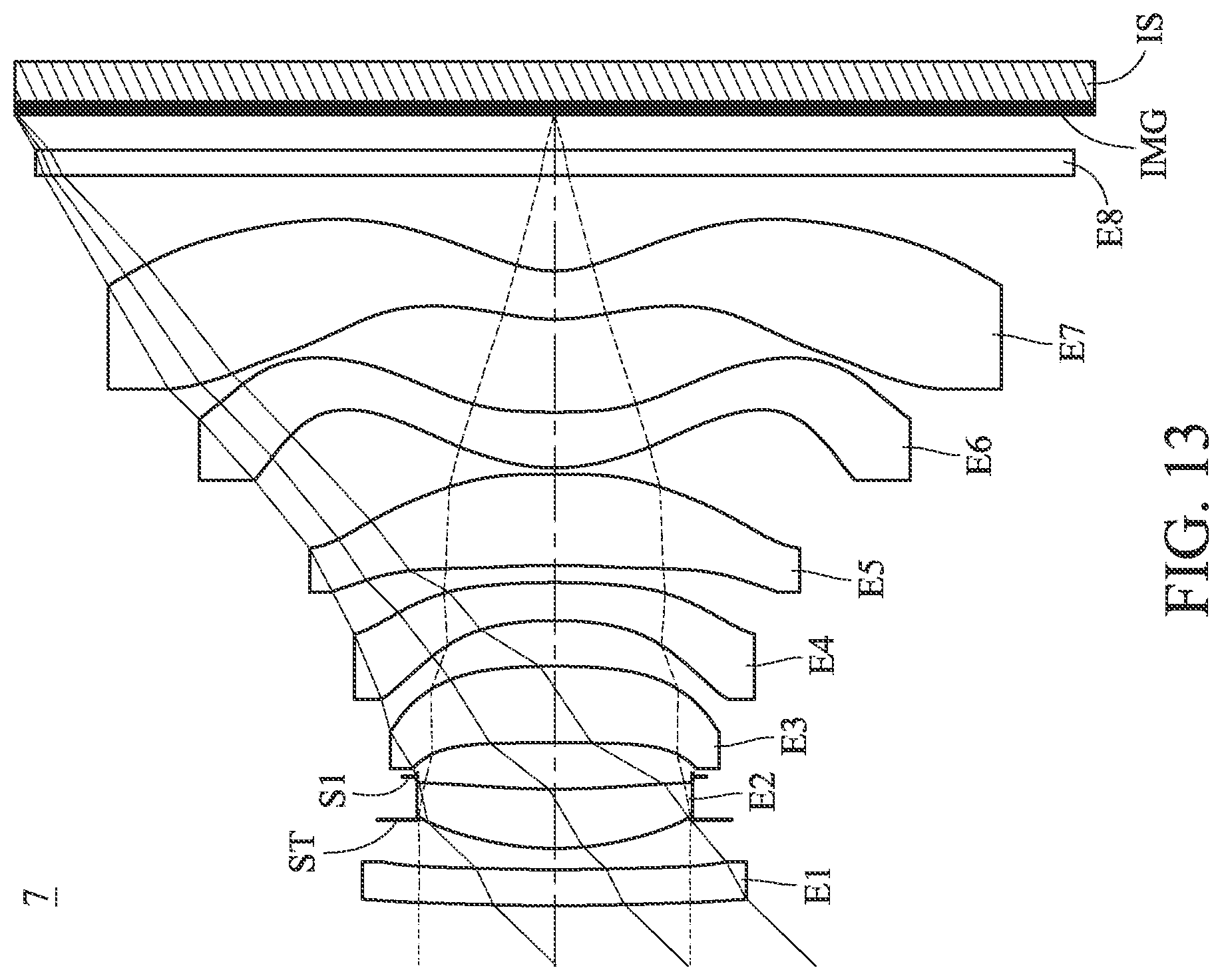 Patent US12099257 Figure 13 – Optical photographing system, image capturing unit and electronic device