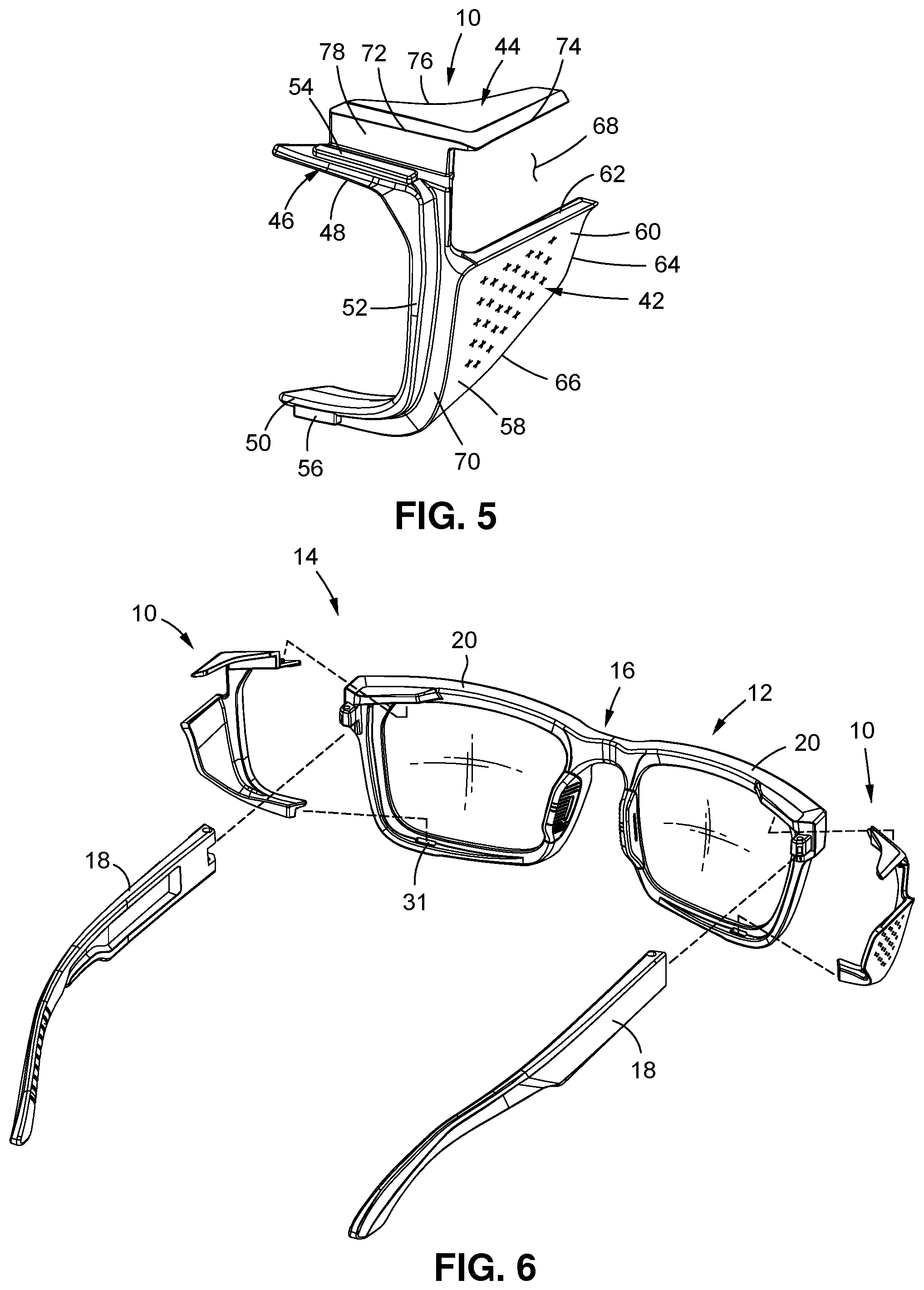 Patent US12099262 Figure 3 – Side shield for eyeglasses
