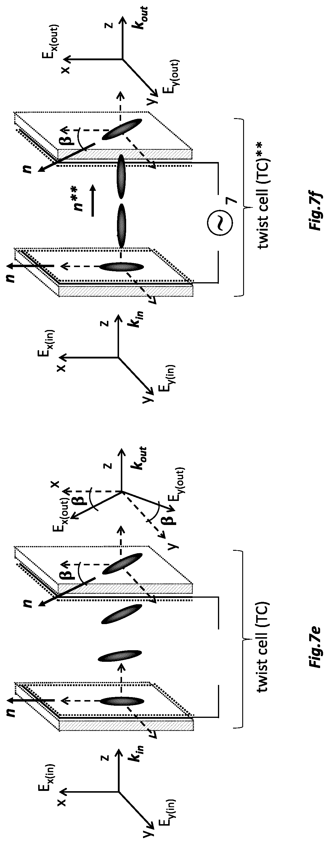 Patent US12099265 Figure 8 – Liquid crystal cell assembly and method for detection enhancement