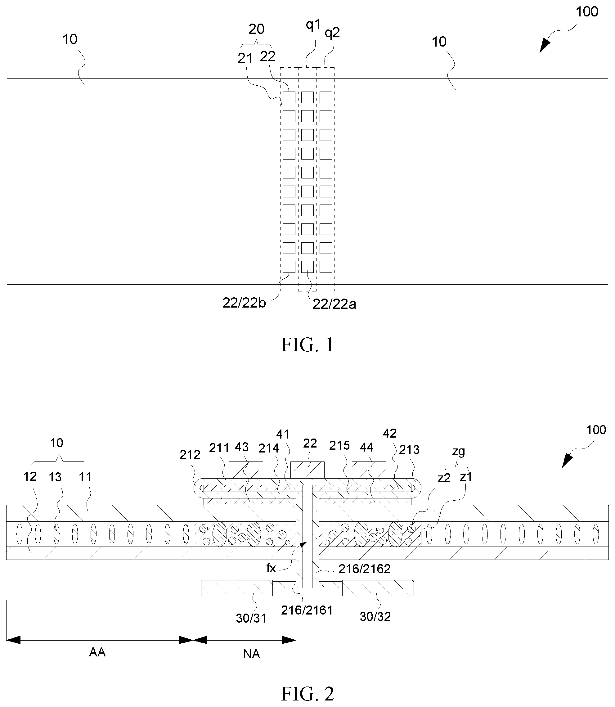 Patent US12099268 Figure 1 – Spliced display panel and spliced display device
