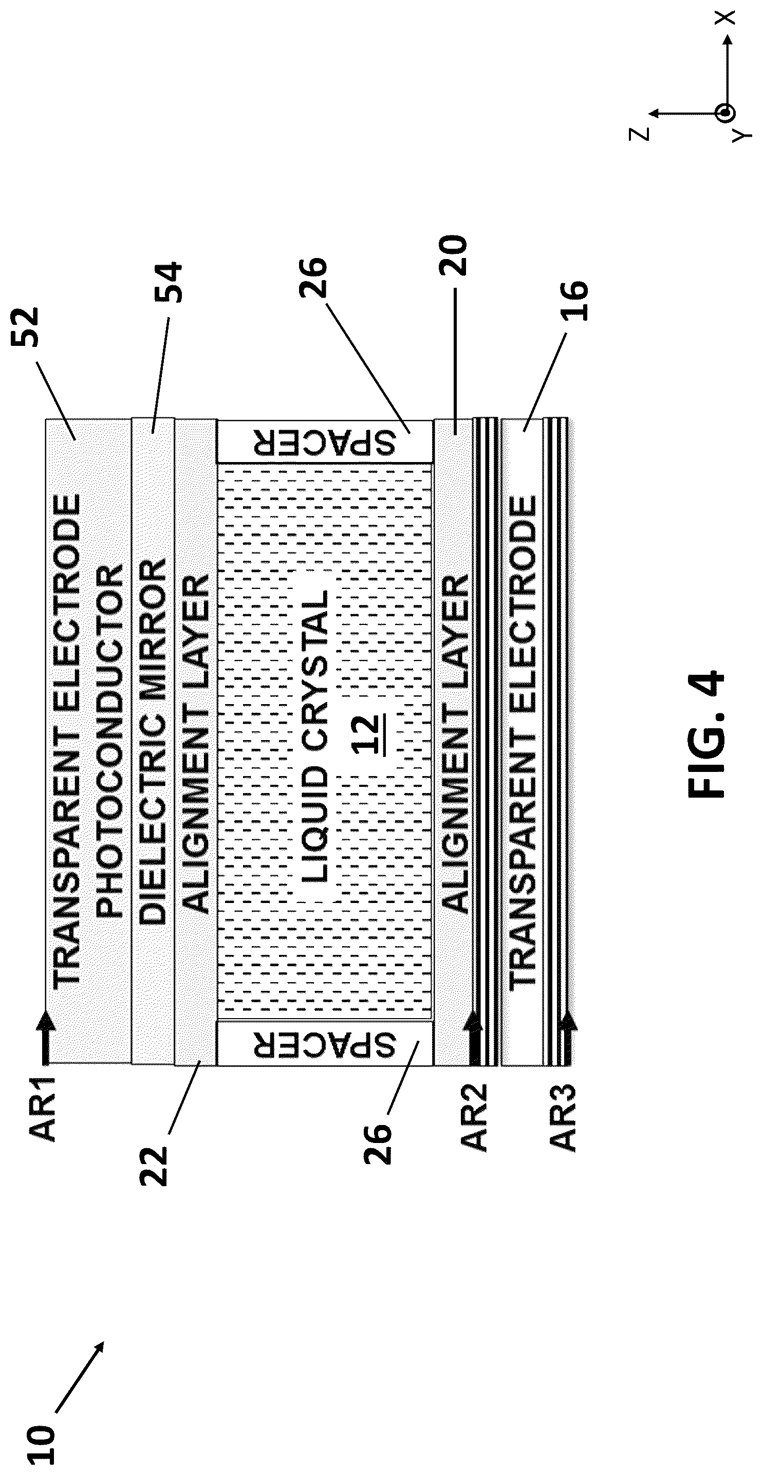 Patent US12099269 Figure 4 – Optically addressable light valves for high power operation