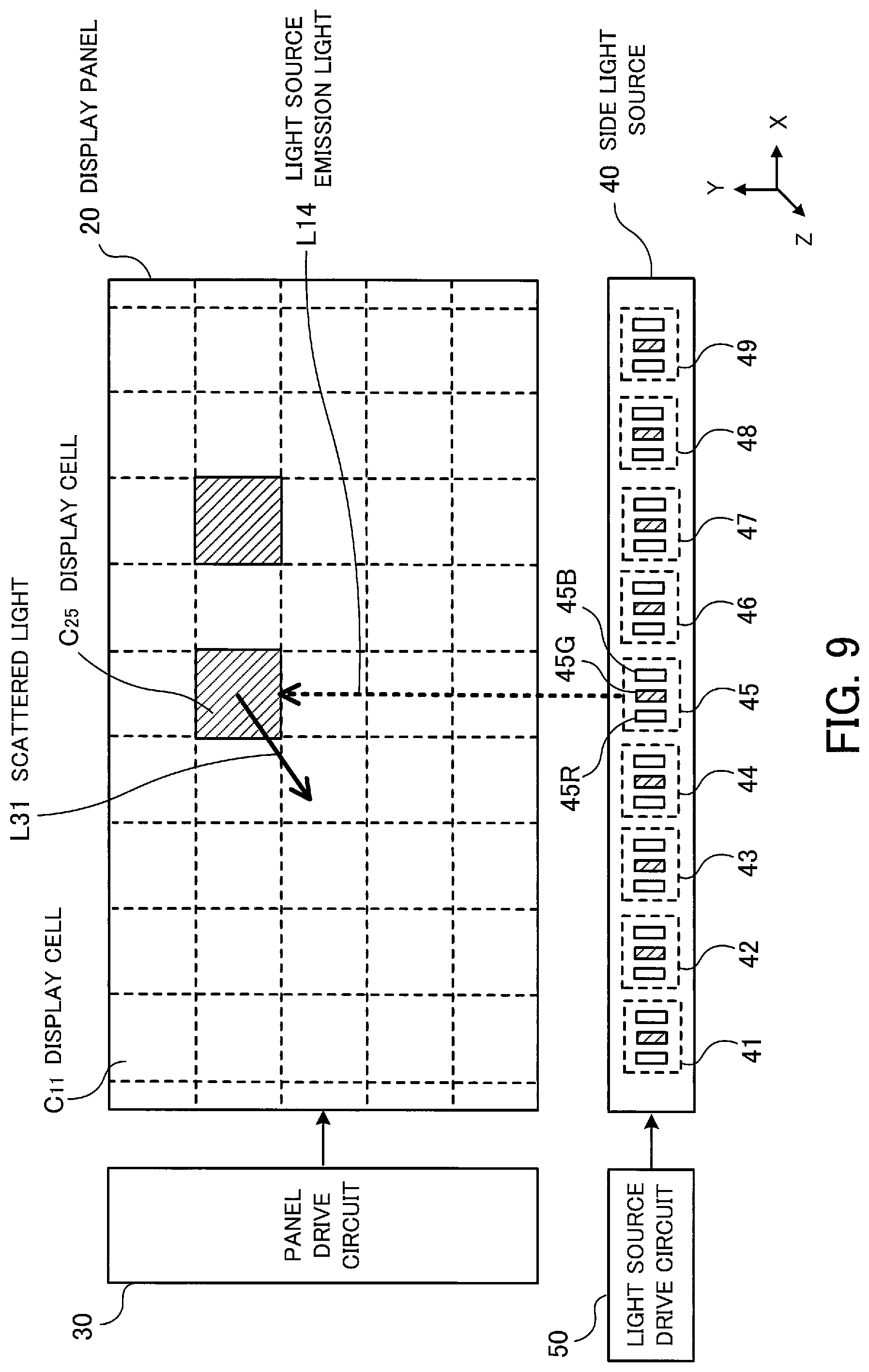 Patent US12099270 Figure 9 – Display device