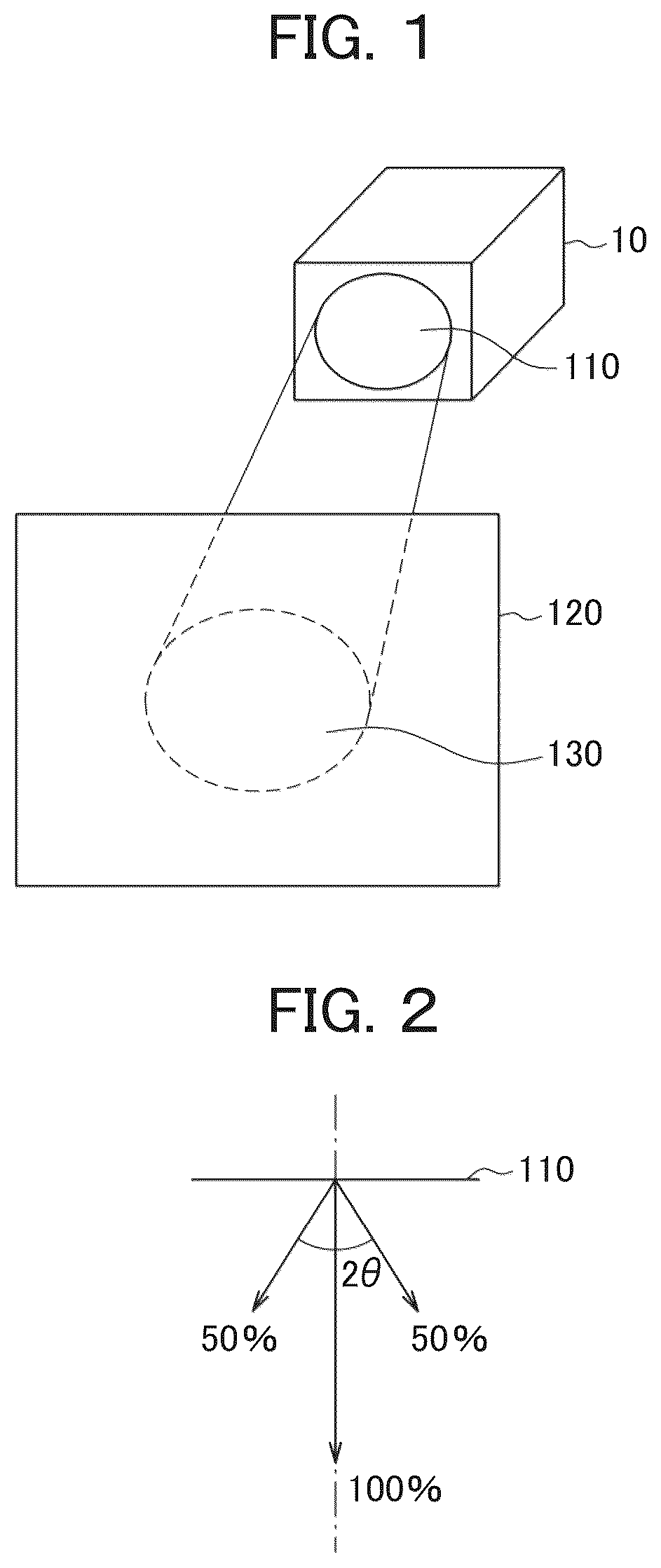 Patent US12099273 Figure 1 – Lighting device with LED facing a disc shaped light guide