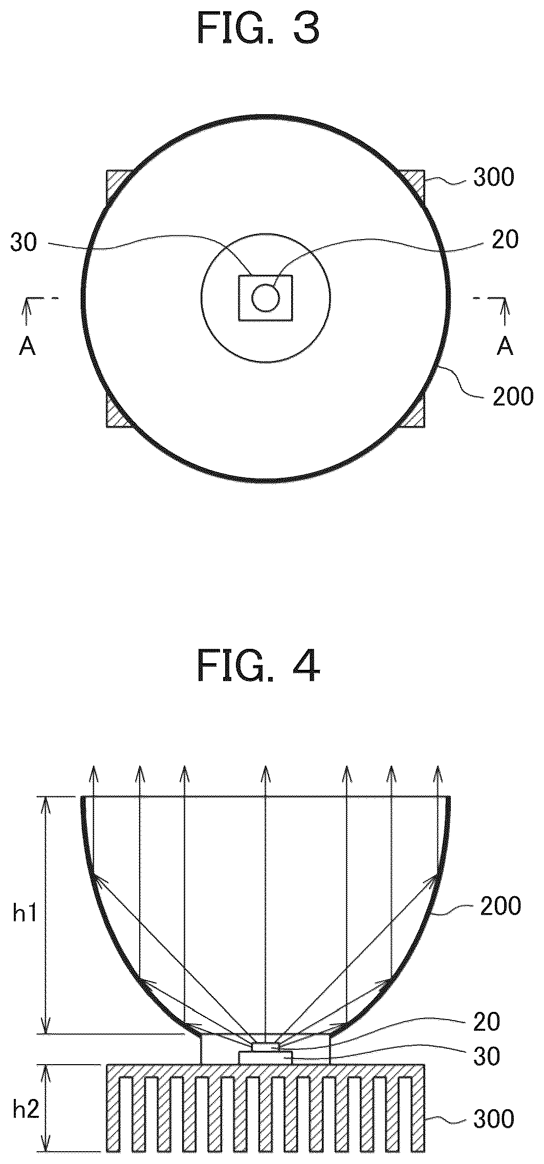 Patent US12099273 Figure 2 – Lighting device with LED facing a disc shaped light guide