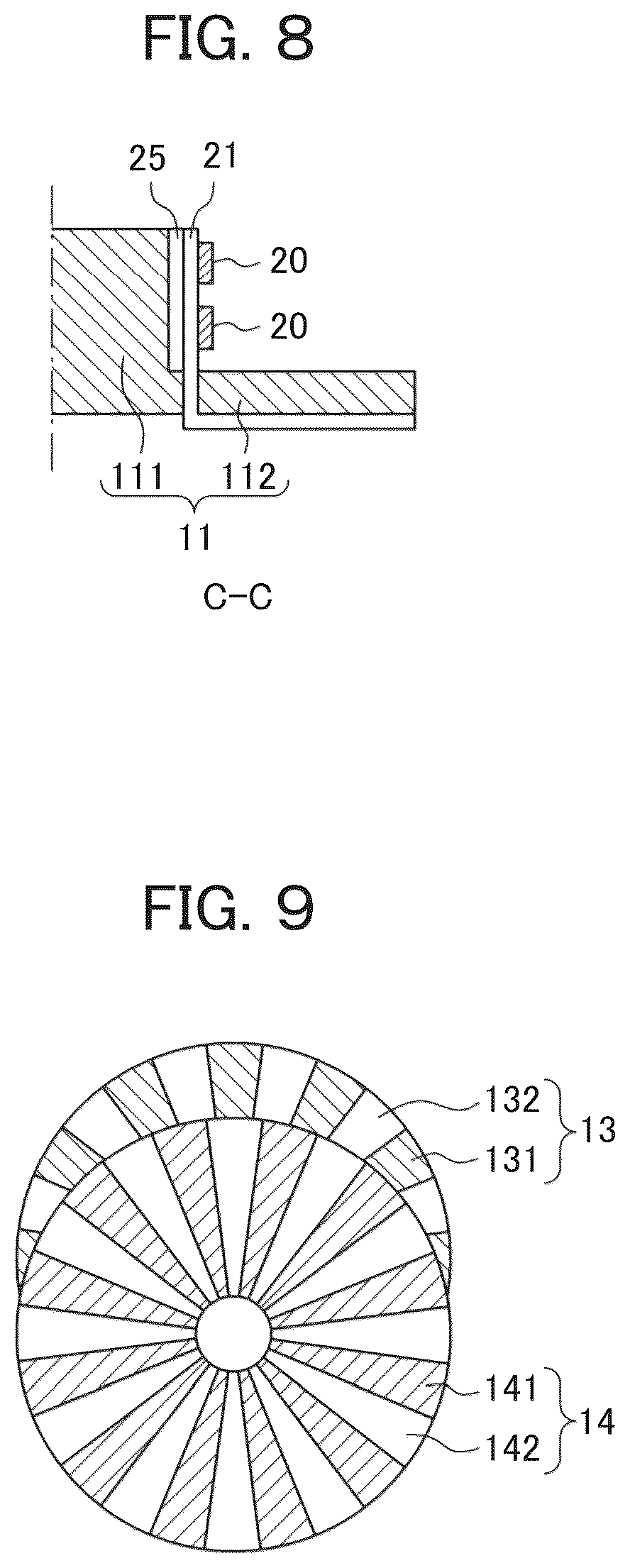 Patent US12099273 Figure 5 – Lighting device with LED facing a disc shaped light guide