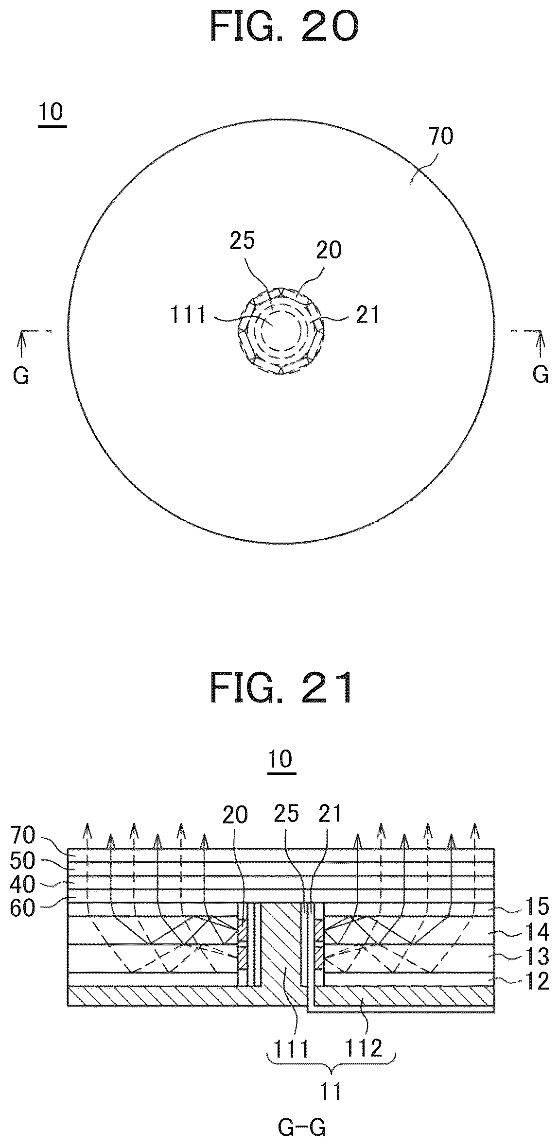 Patent US12099273 Figure 16 – Lighting device with LED facing a disc shaped light guide