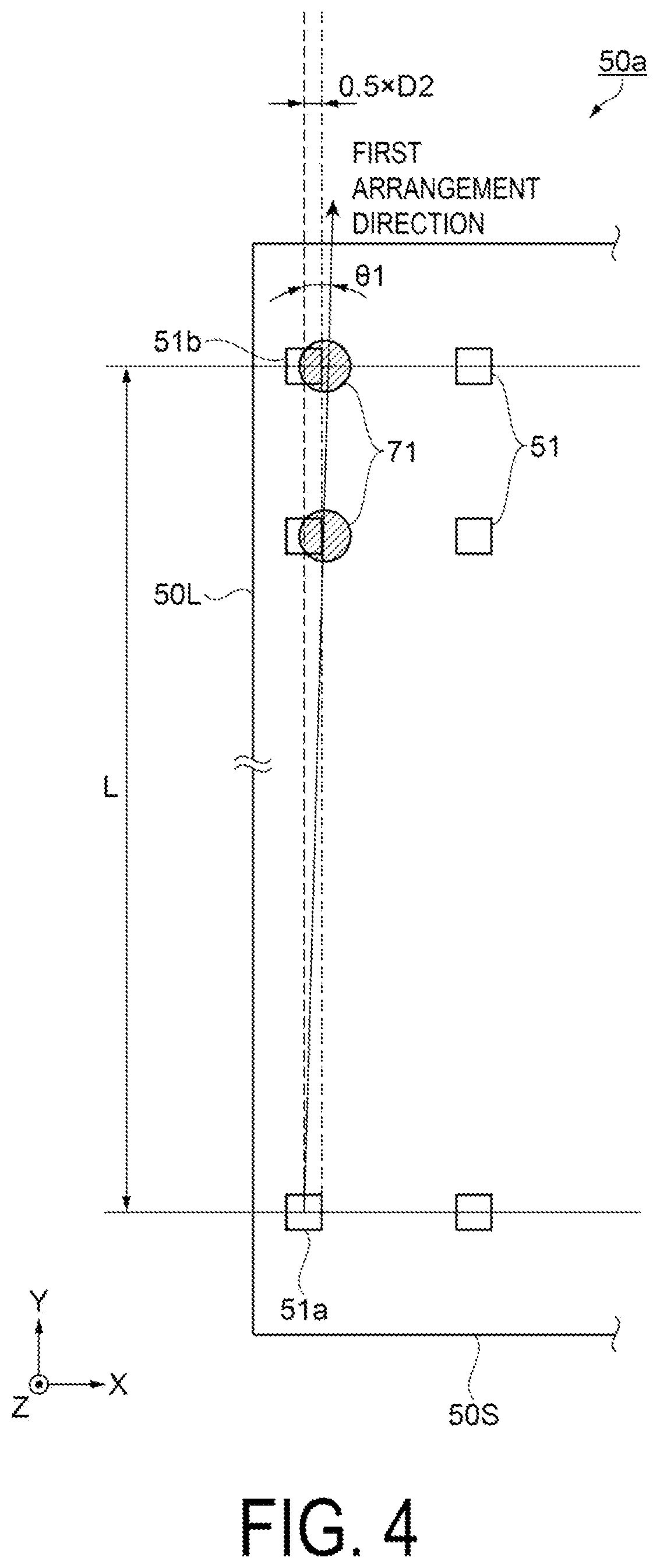 Patent US12099277 Figure 3 – Electro-optical device comprising a plurality of terminals having a plurality of recessed portions including first and second recessed portions and electronic apparatus