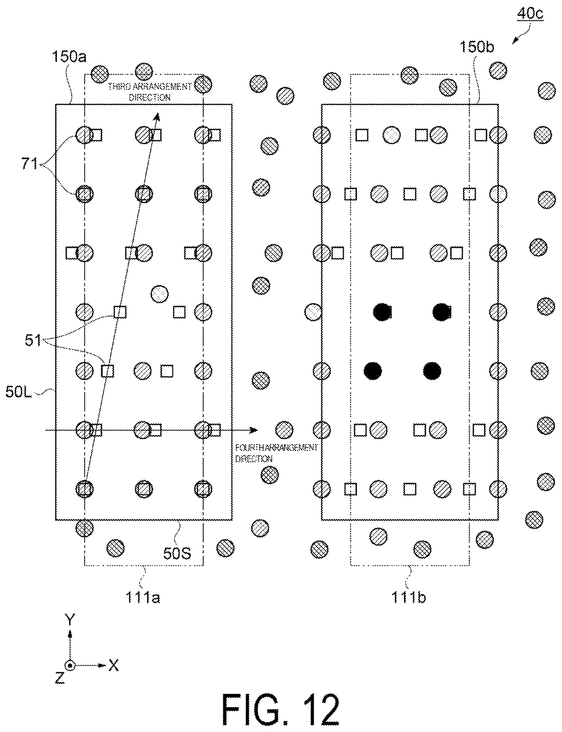 Patent US12099277 Figure 10 – Electro-optical device comprising a plurality of terminals having a plurality of recessed portions including first and second recessed portions and electronic apparatus