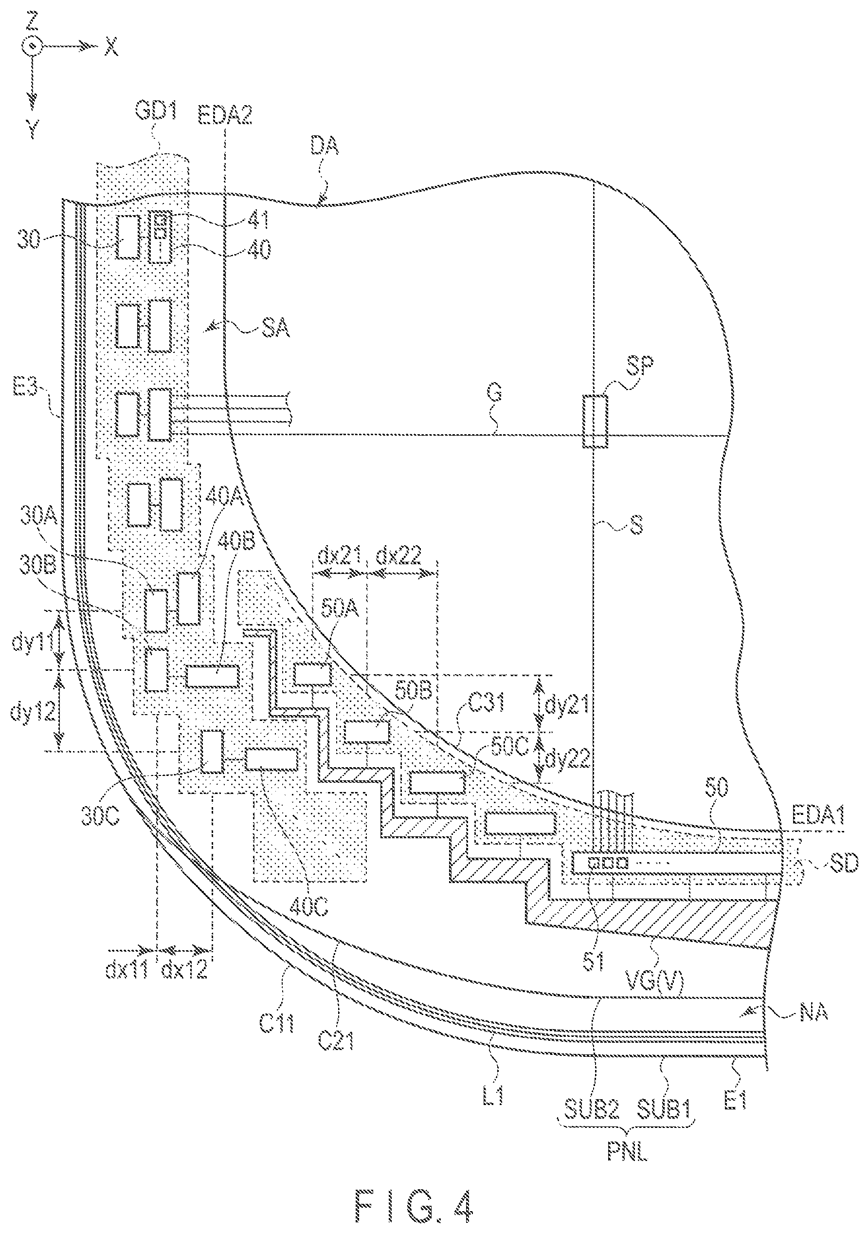 Patent US12099278 Figure 4 – Display device