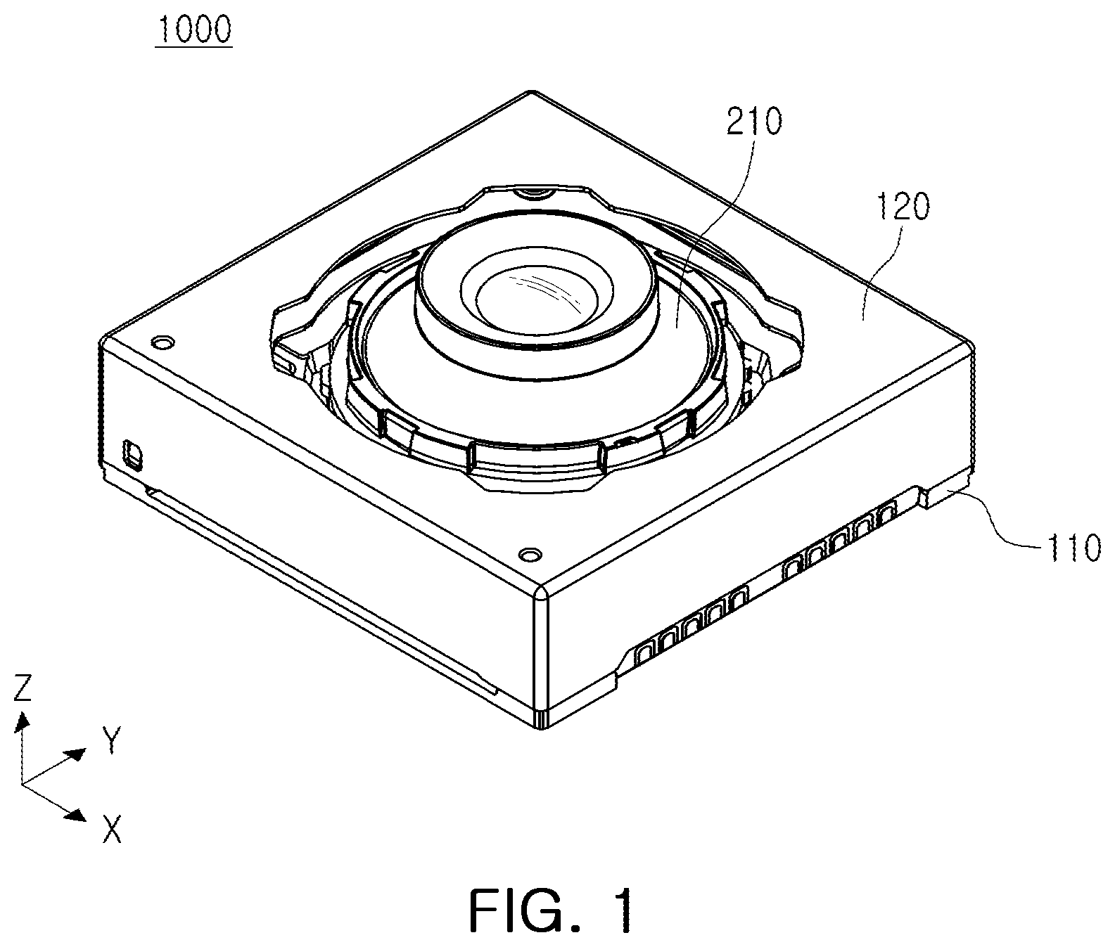 Patent US12099283 Figure 1 – Camera module
