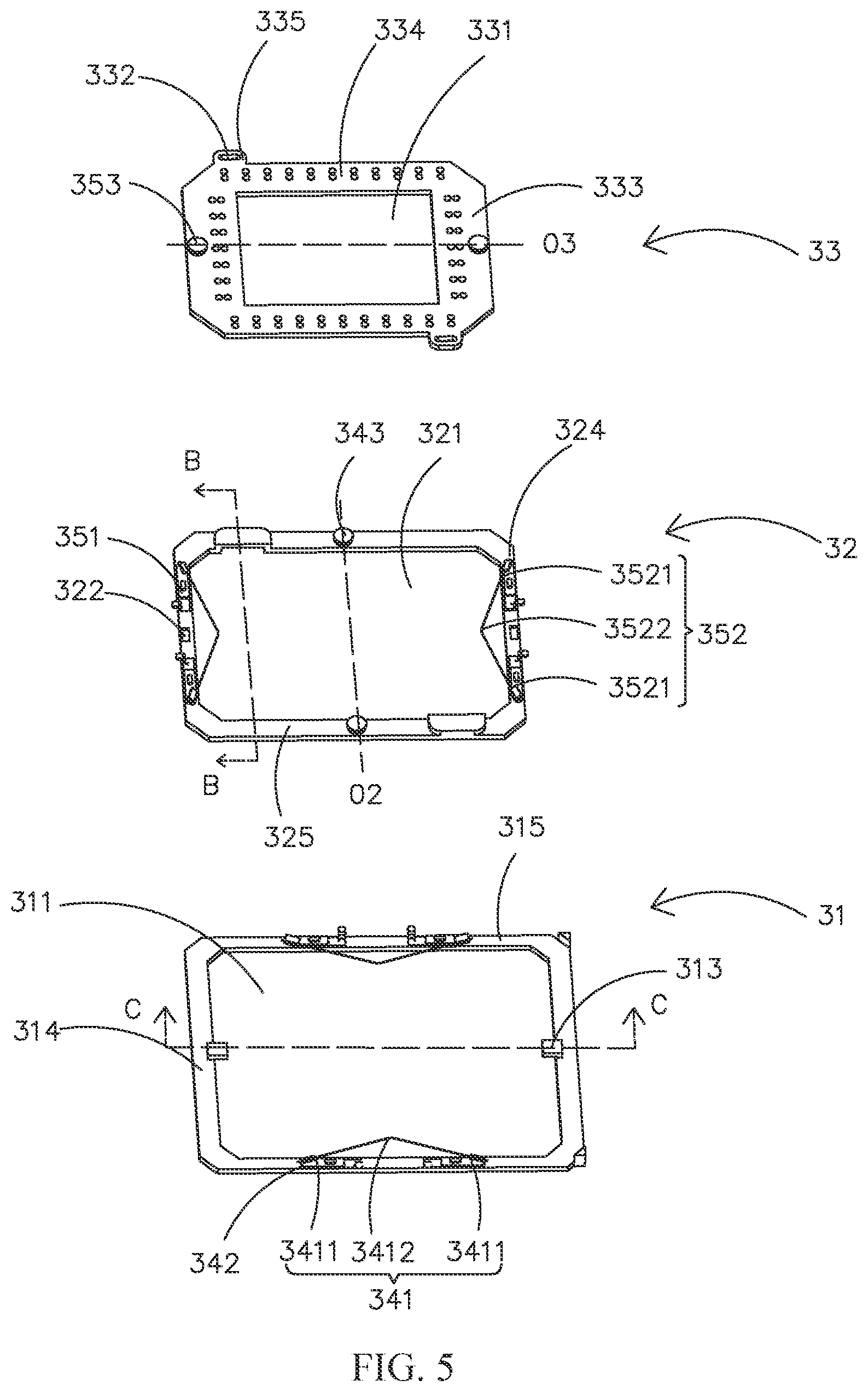 Patent US12099289 Figure 5 – Optical driving assembly