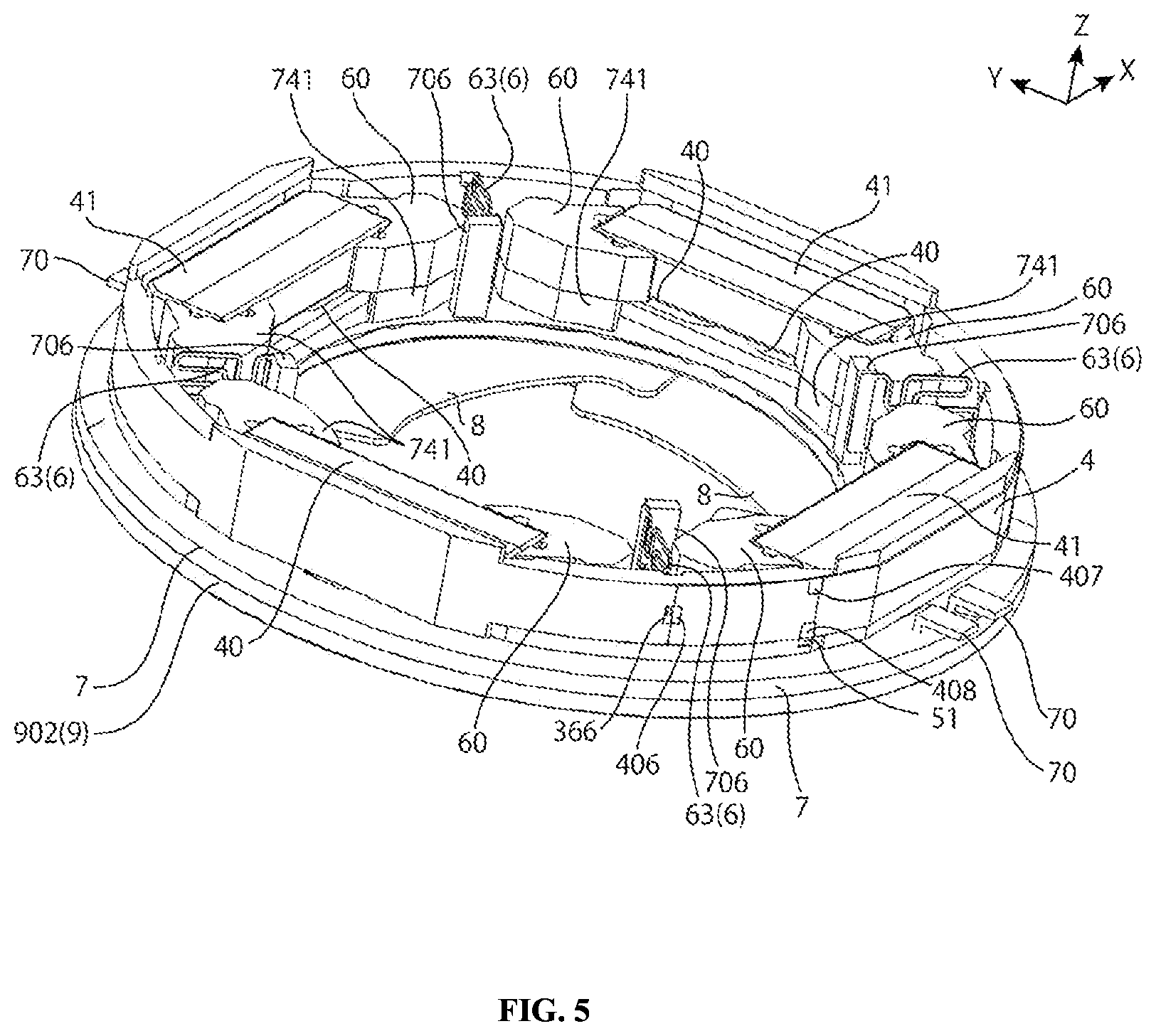 Patent US12099290 Figure 5 – Blade driving device, camera device and electronic apparatus
