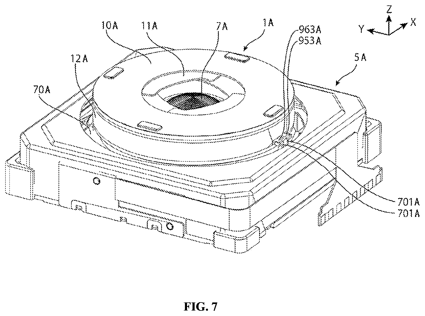 Patent US12099290 Figure 7 – Blade driving device, camera device and electronic apparatus